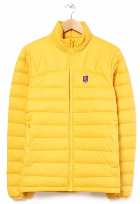 Fj?llr?ven Expedition Men's Down Jacket - Dandelion Flexible Articulated Elbows