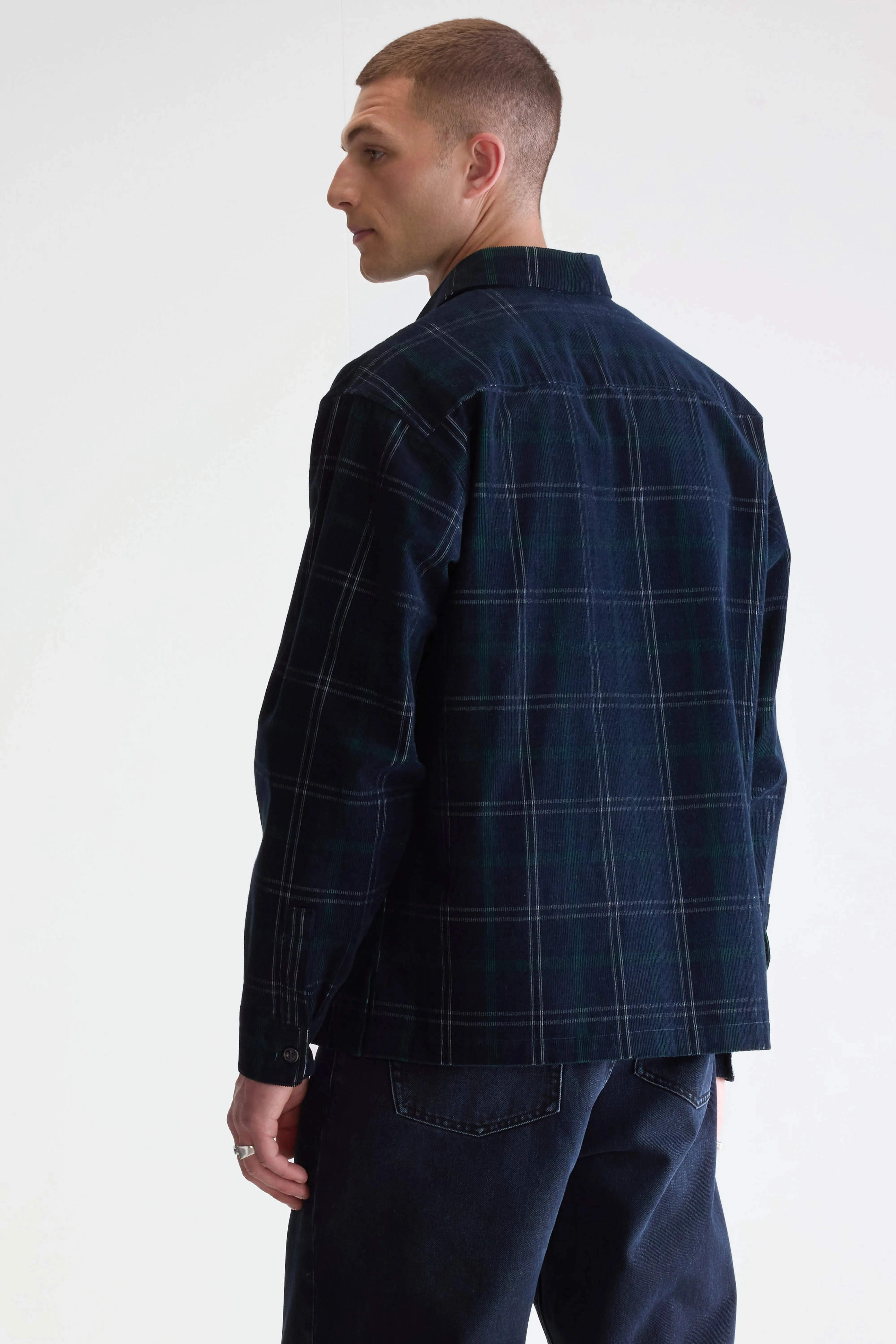 Modular Layering System Flap corduroy overshirt (252 / M / CHECK A)