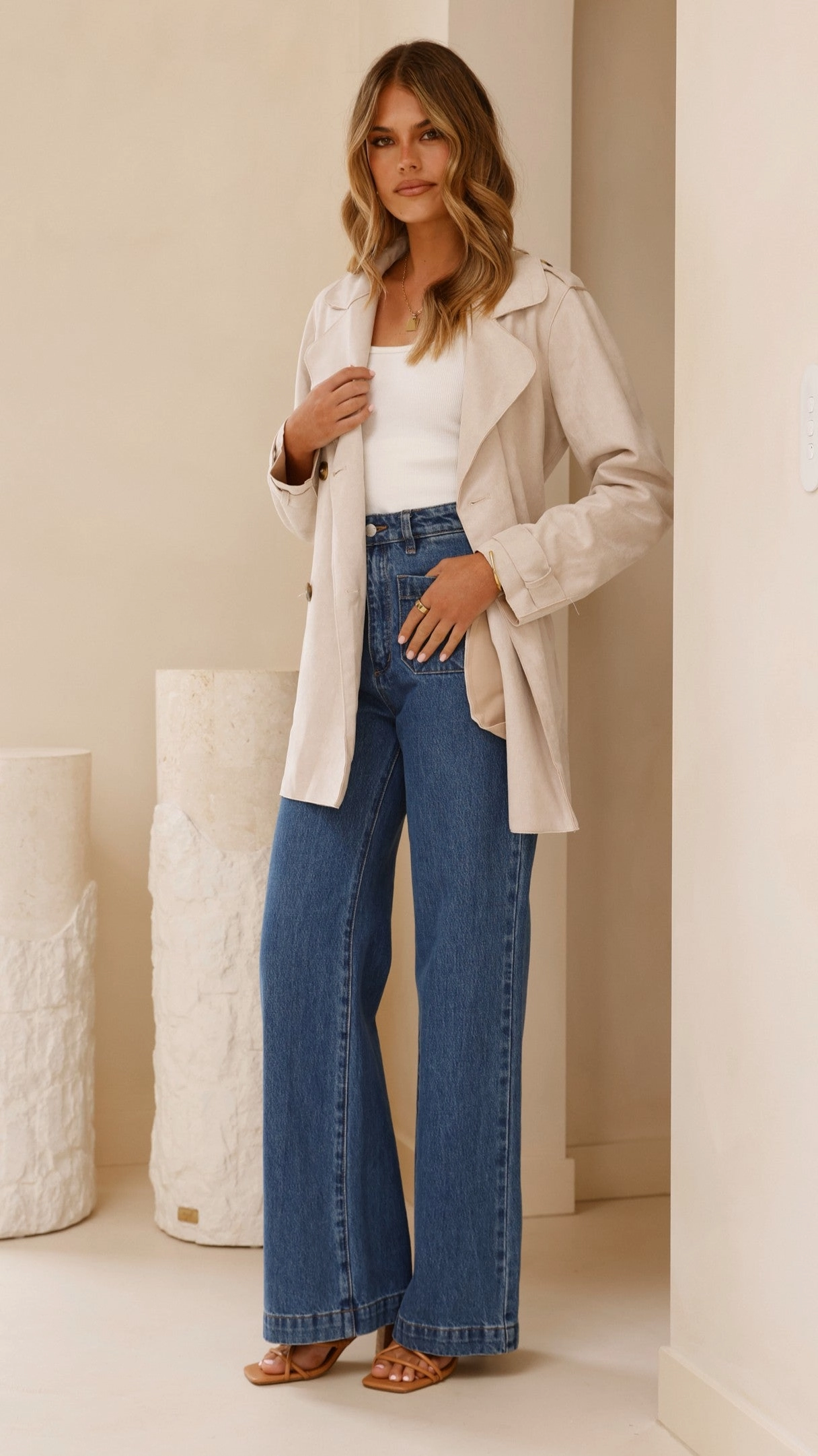 Ergonomic Articulation Jaya Coat - Natural