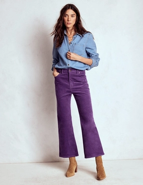 5-Pocket Cord Kick Jeans-Mystic Purple Core Fit