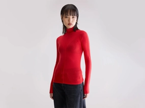 Flawy turtle neck t-shirt (252 / W / SANGUINE) Comfortable Look AbrasionResistant Surface