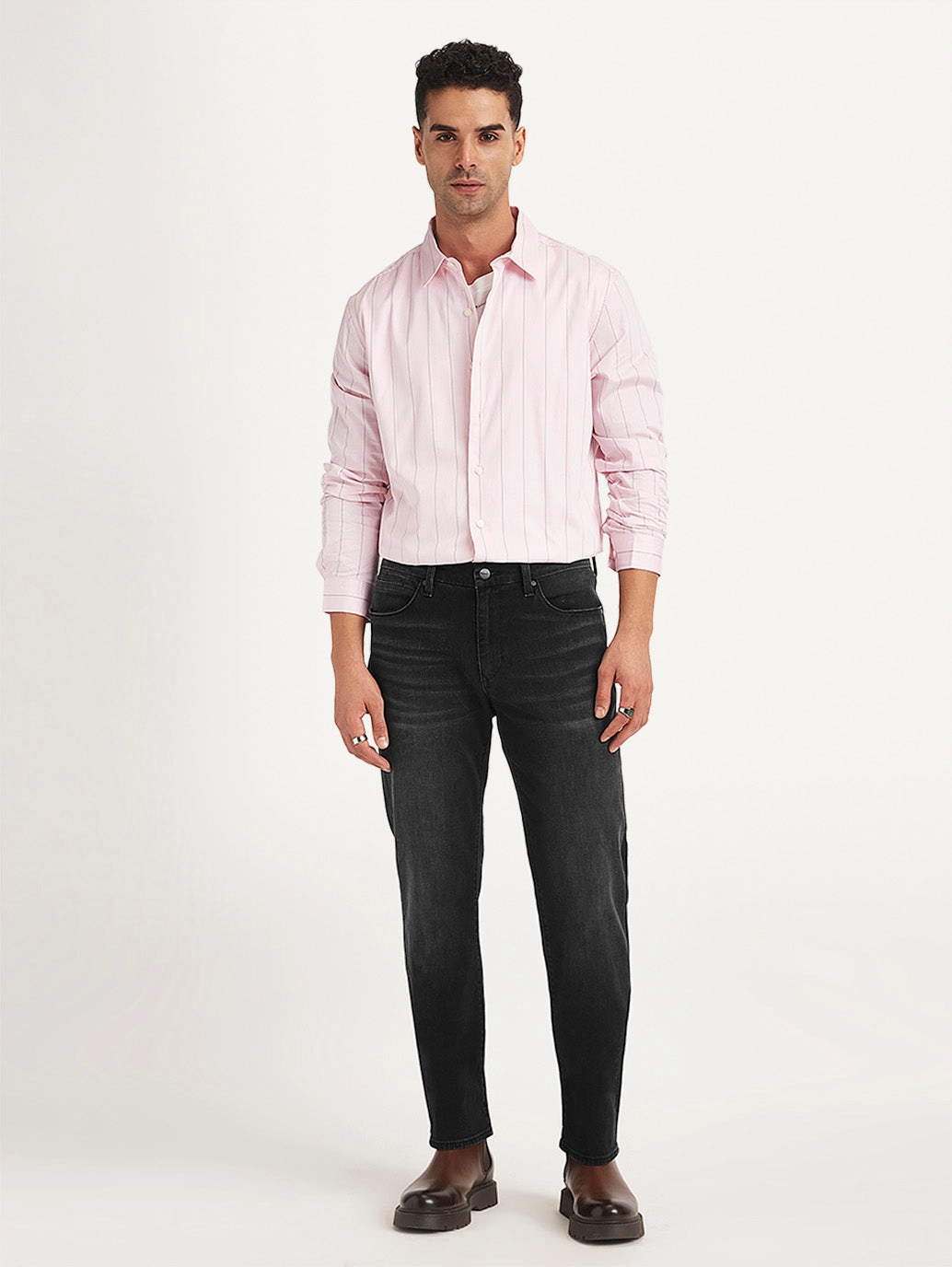 Contemporary Cut Men's Redloop 511 Black Slim Fit Mid Rise Jeans