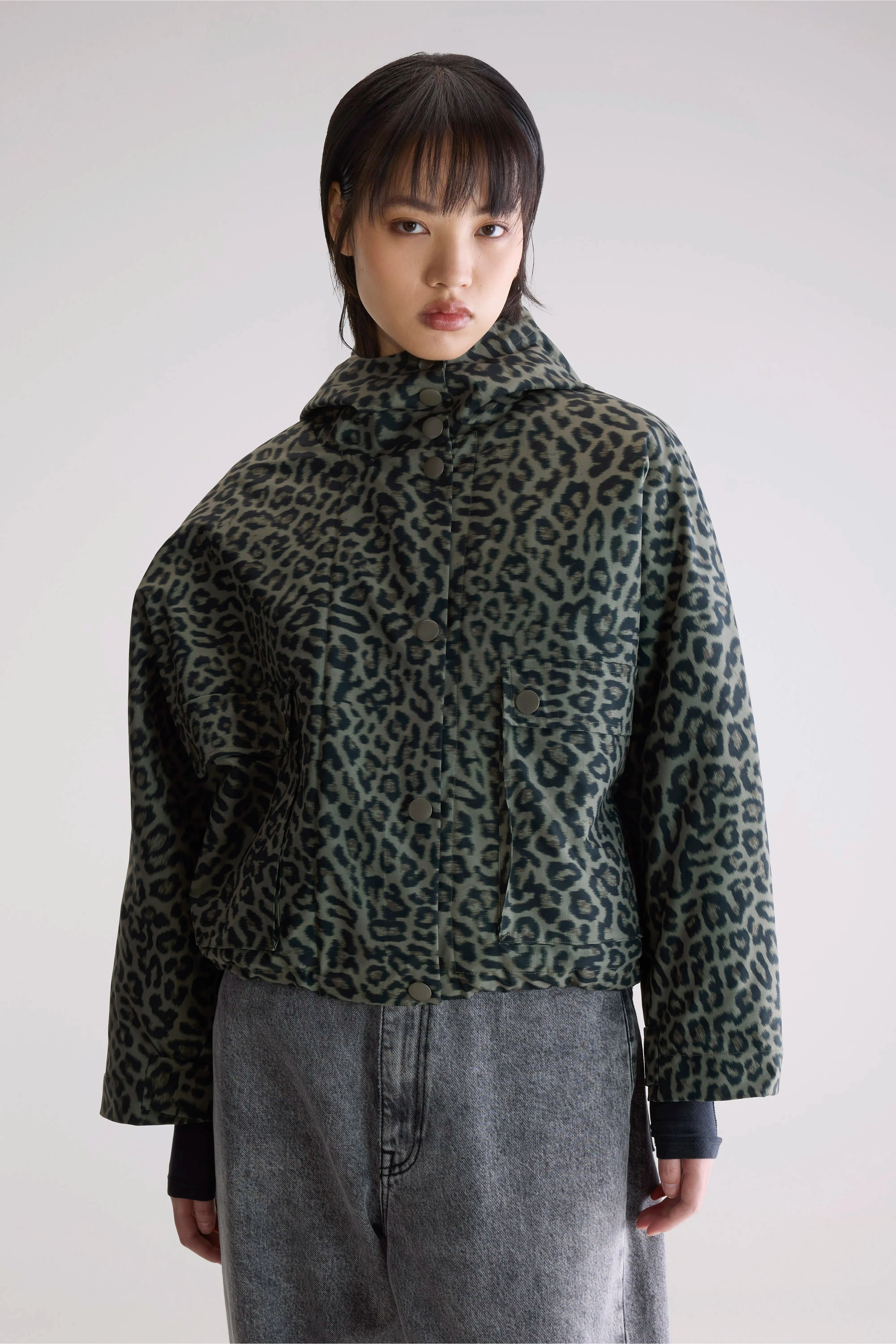 Jenna hooded jacket (252 / W / COMBO A) Autumn Ready Easy Care Fabric