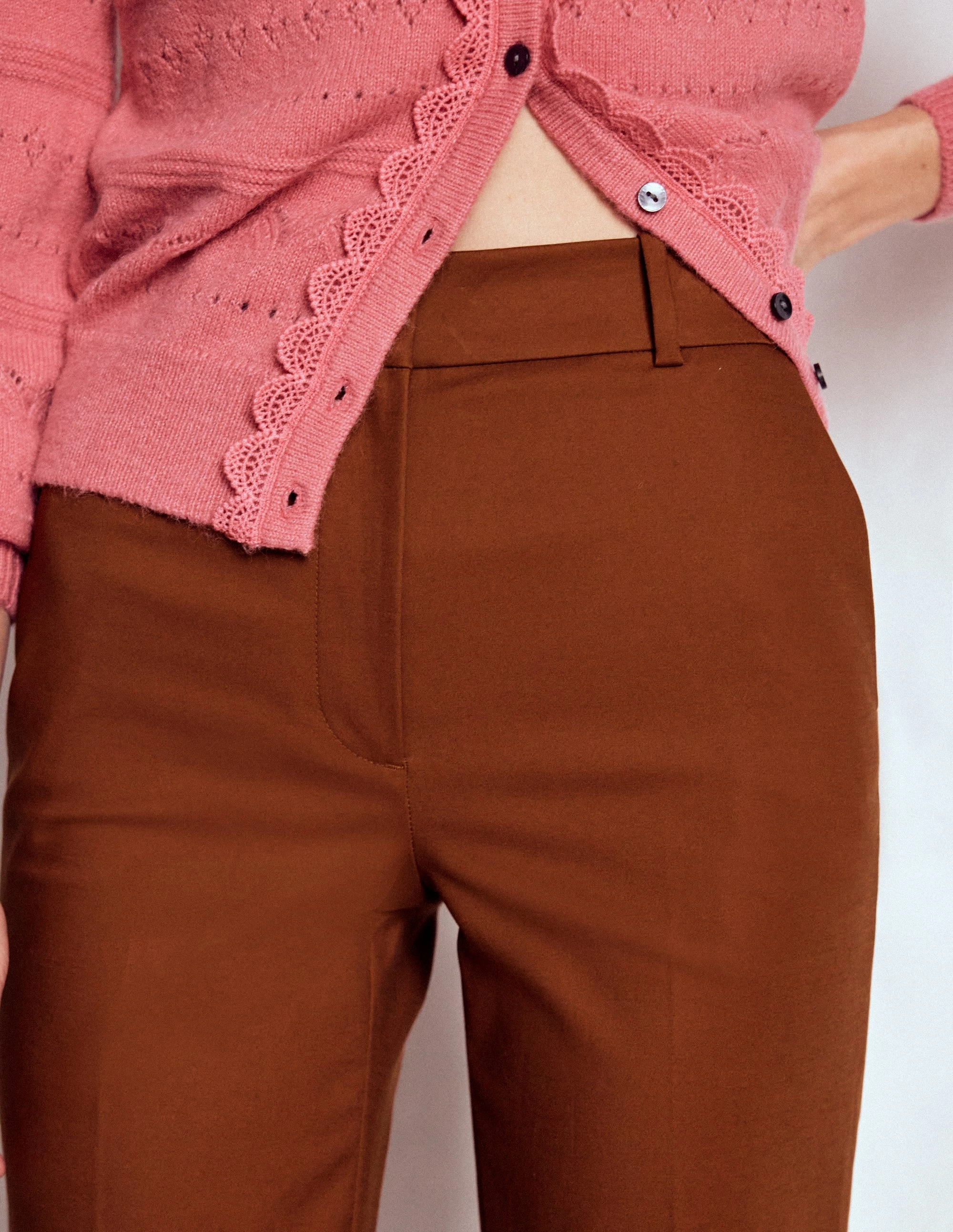 Easy Pack Full Length Canonbury Trousers-Russet