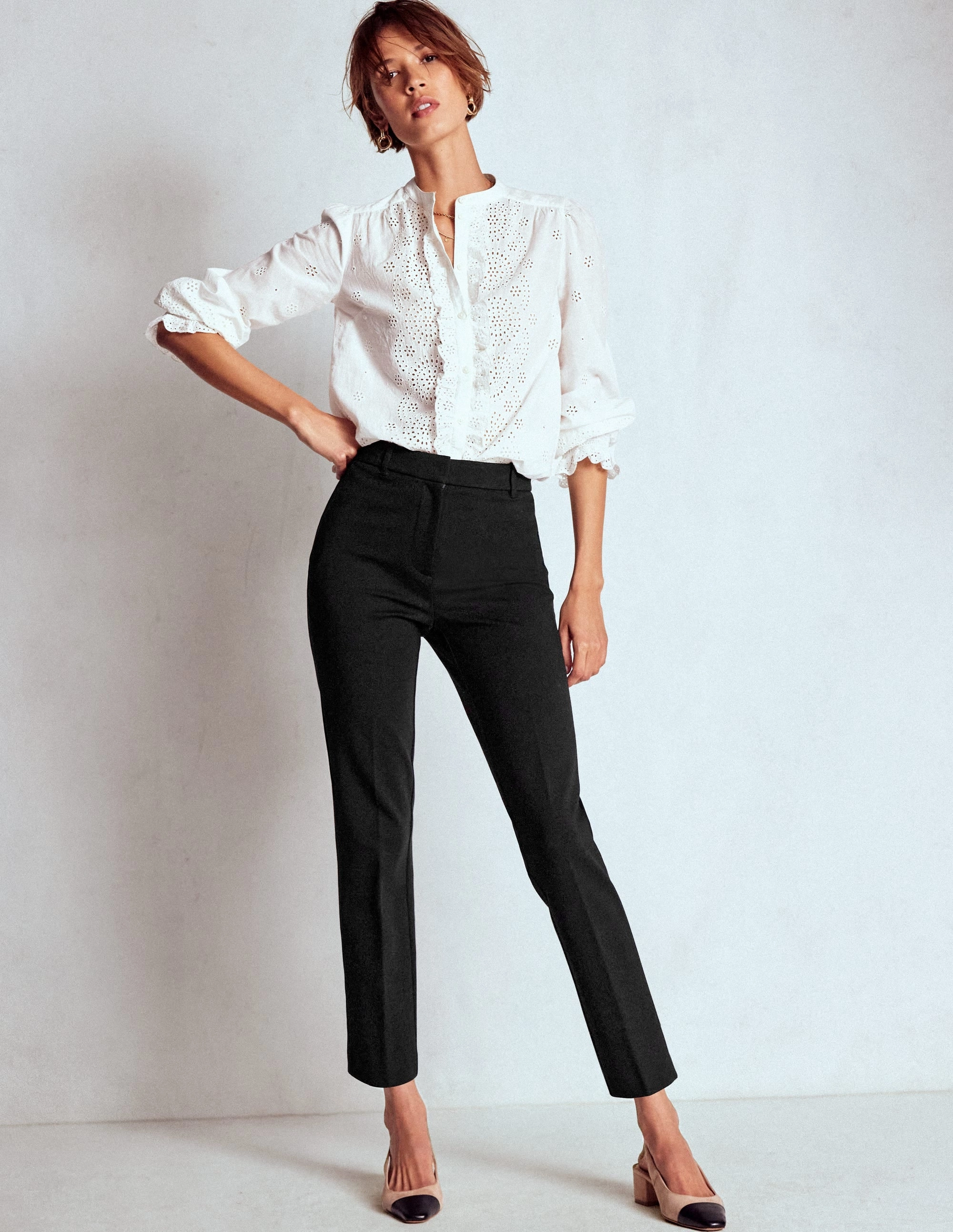 Highgate Ponte Trousers-Black Thermal regulation