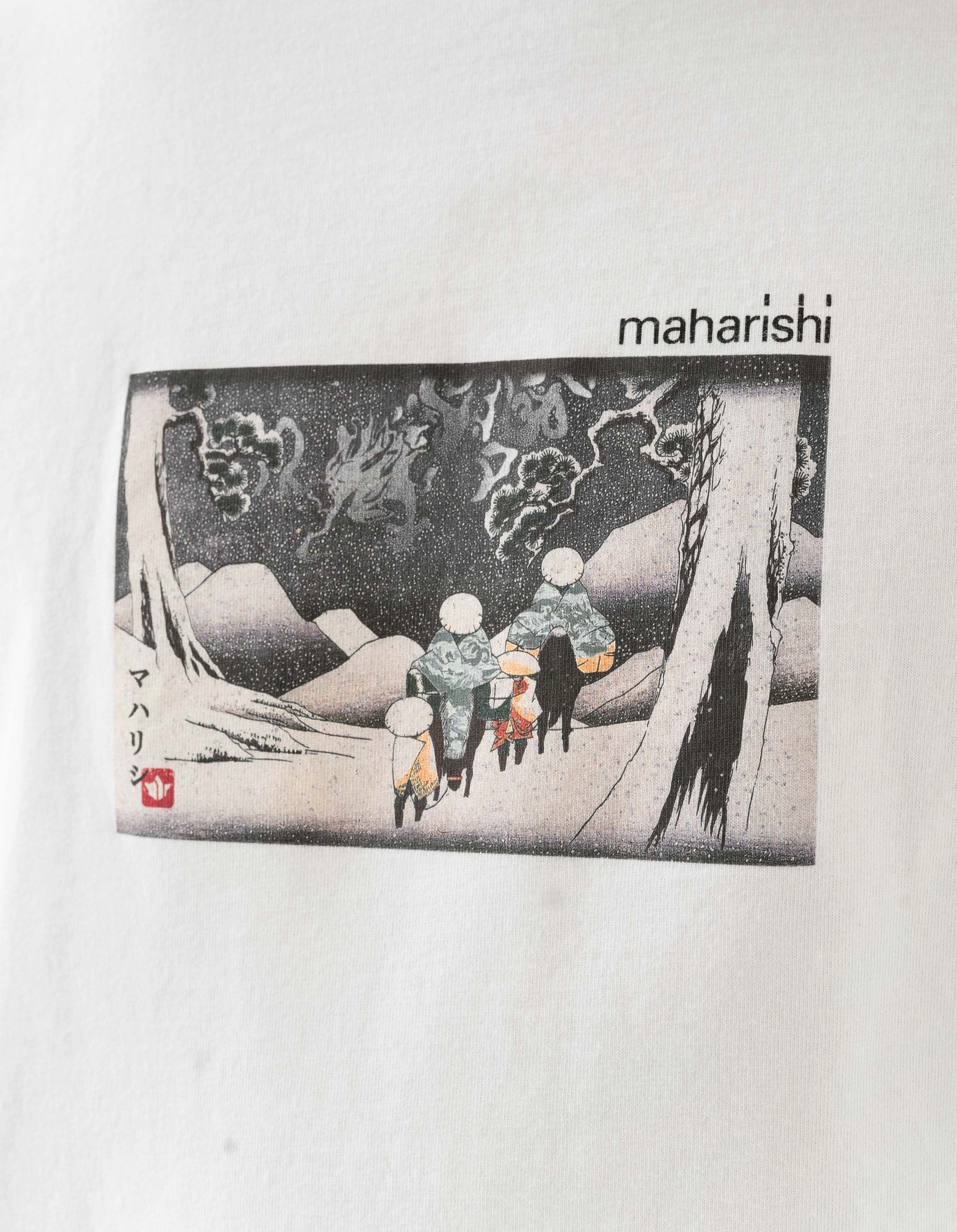 Reinforced Shoulder 2213 Travellers In Snow T-Shirt White
