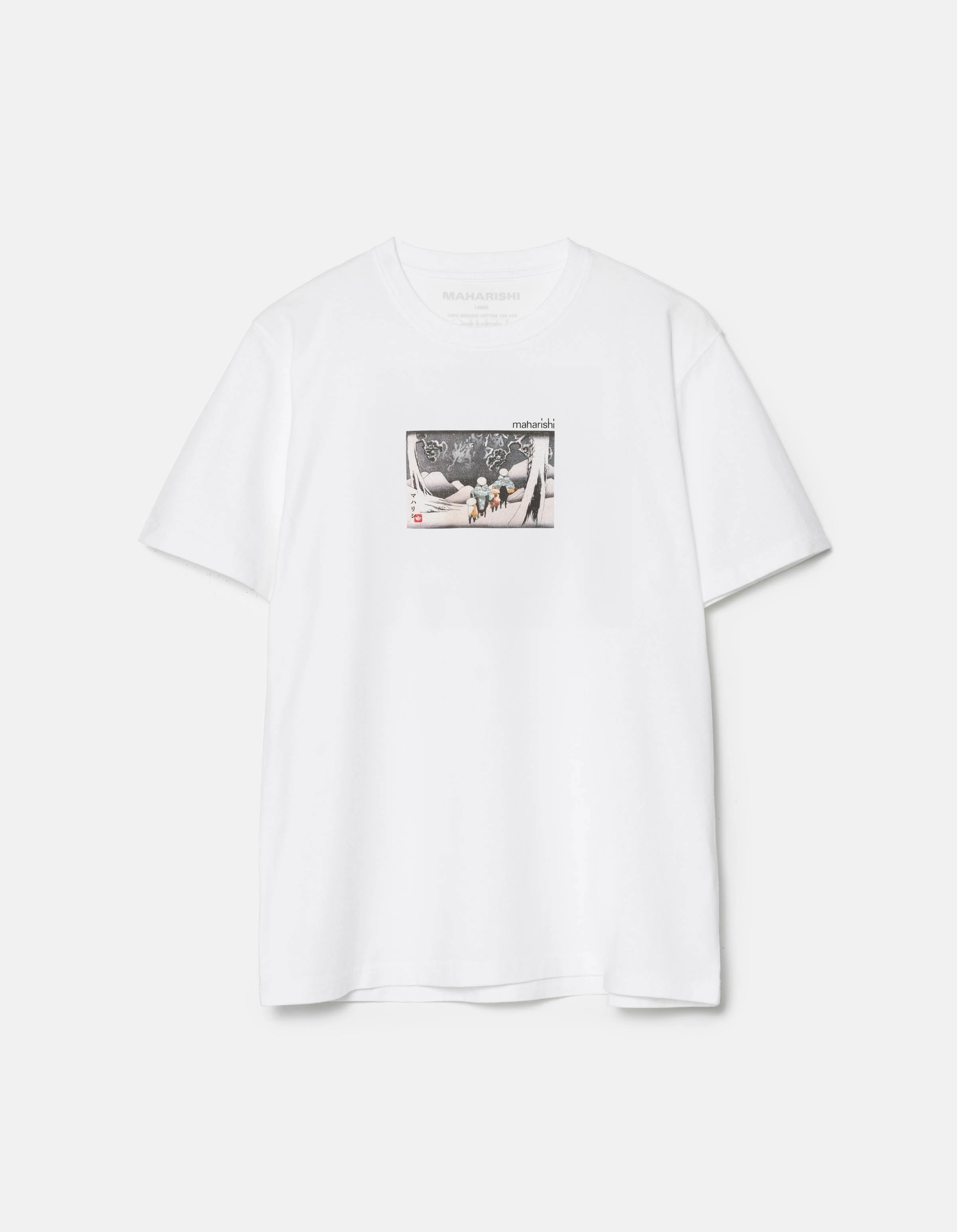 Breathable3DKnit AllDay Comfort Design 2213 Travellers In Snow T-Shirt White
