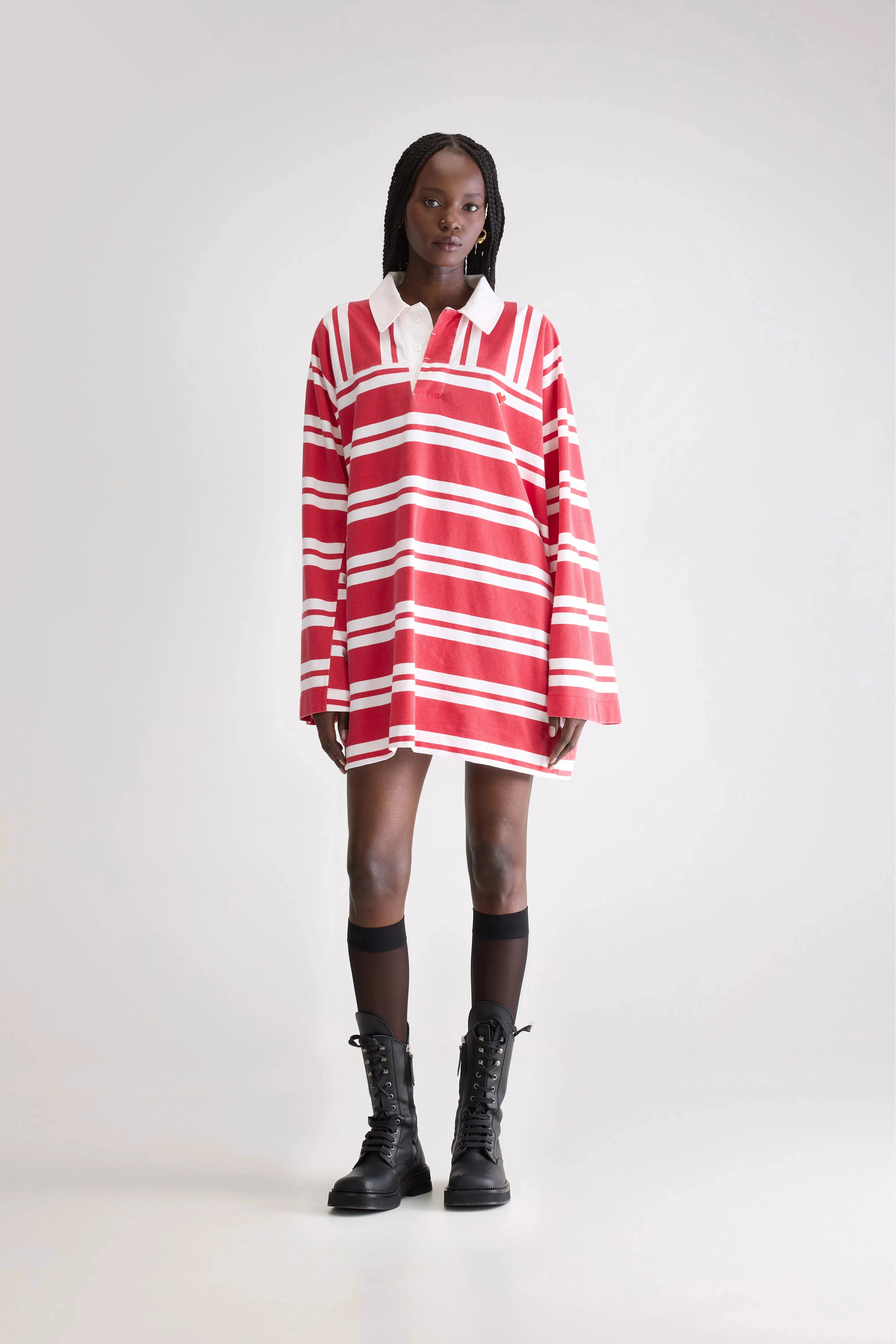 Foogy loose dress (252 / W / STRIPE B) Easy Going Celebration Wear