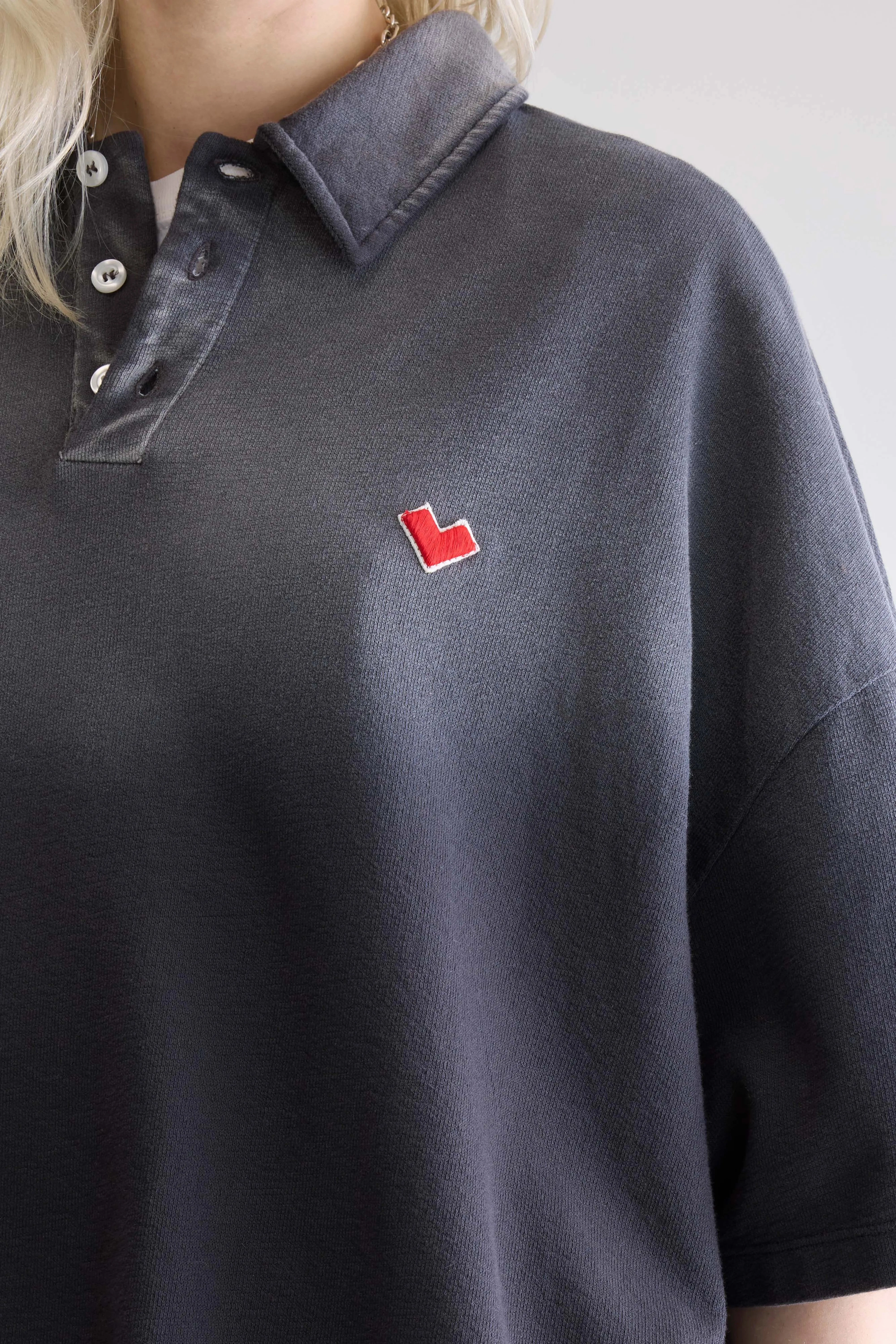 Foolo short-sleeve polo (252 / W / BLACK BLUE) FlexibleCuffs