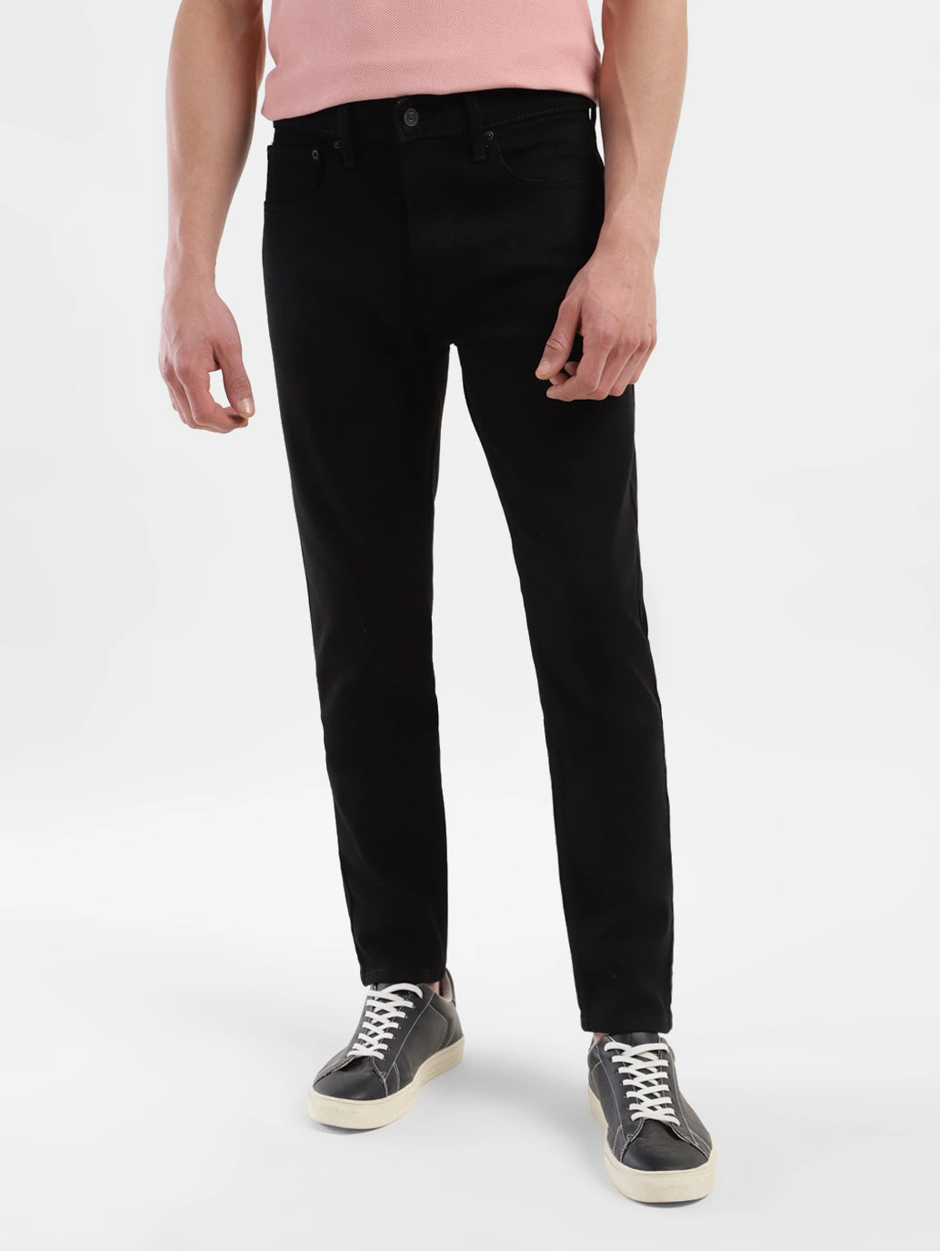 Anti Slip Belt Loops Men's 512 Black Slim Tapered Fit Mid Rise Jeans