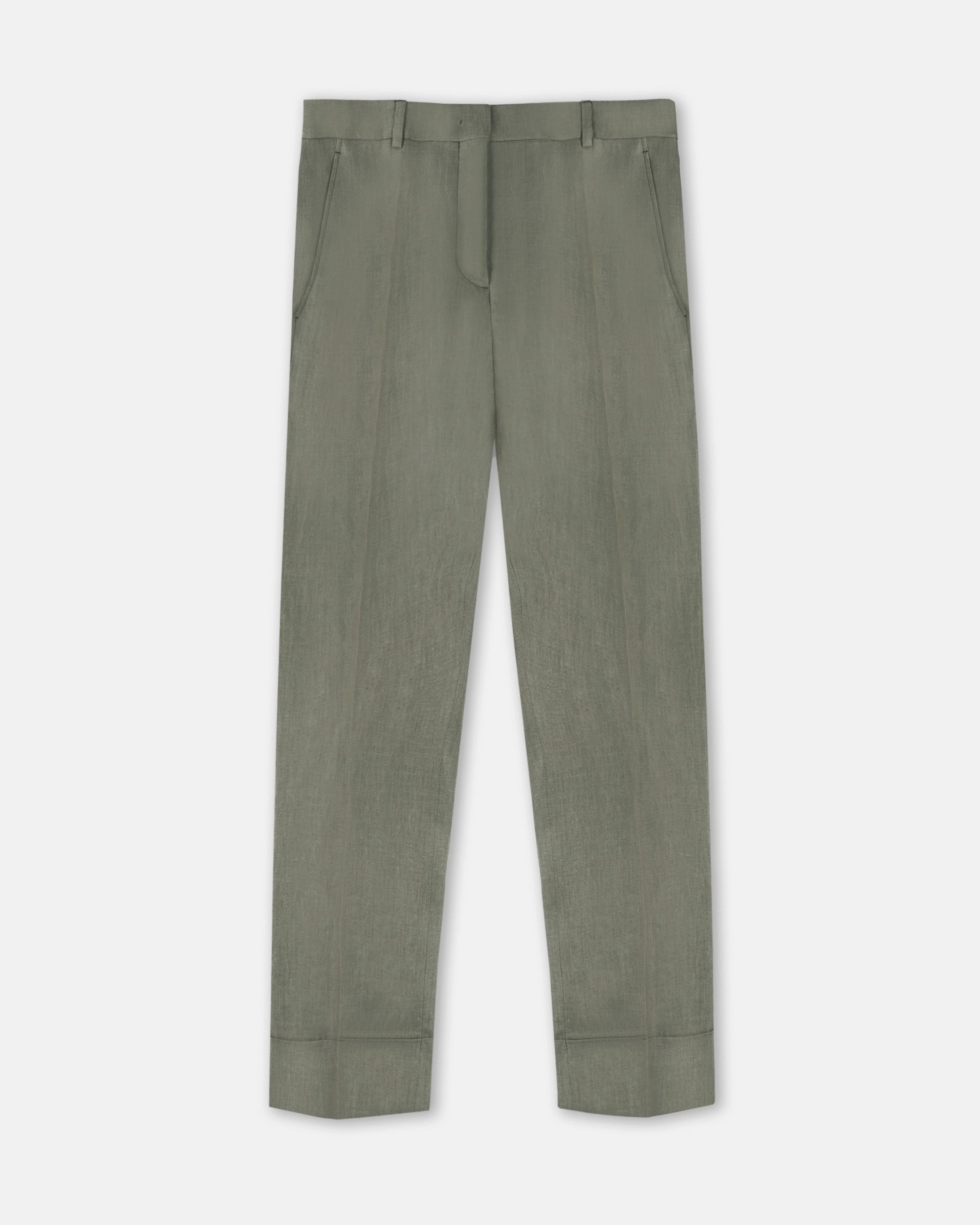 Stretch Support Fit Regular fit linen trousers