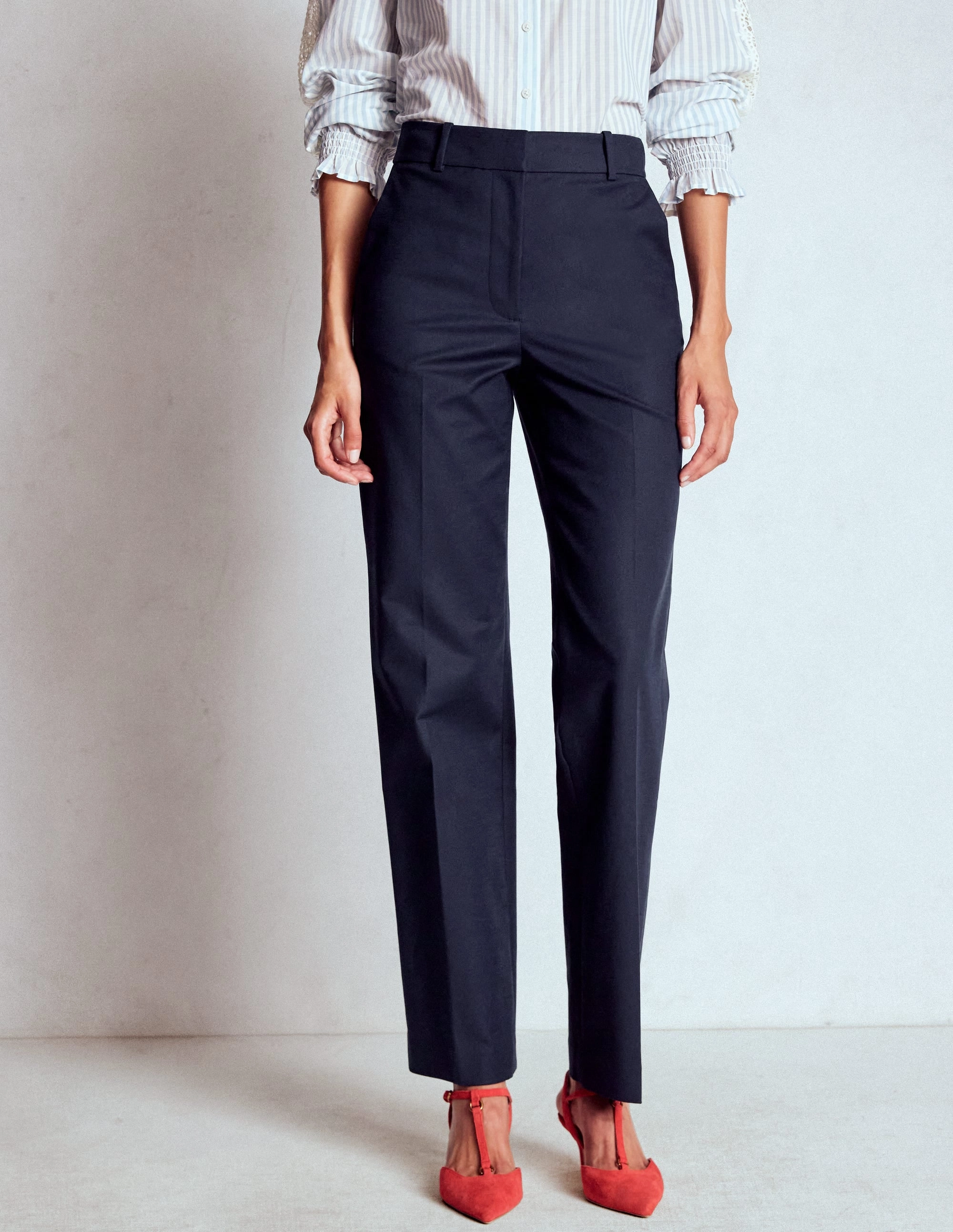 Full Length Canonbury Trousers-Navy Chic Design Wear Effortless Layer