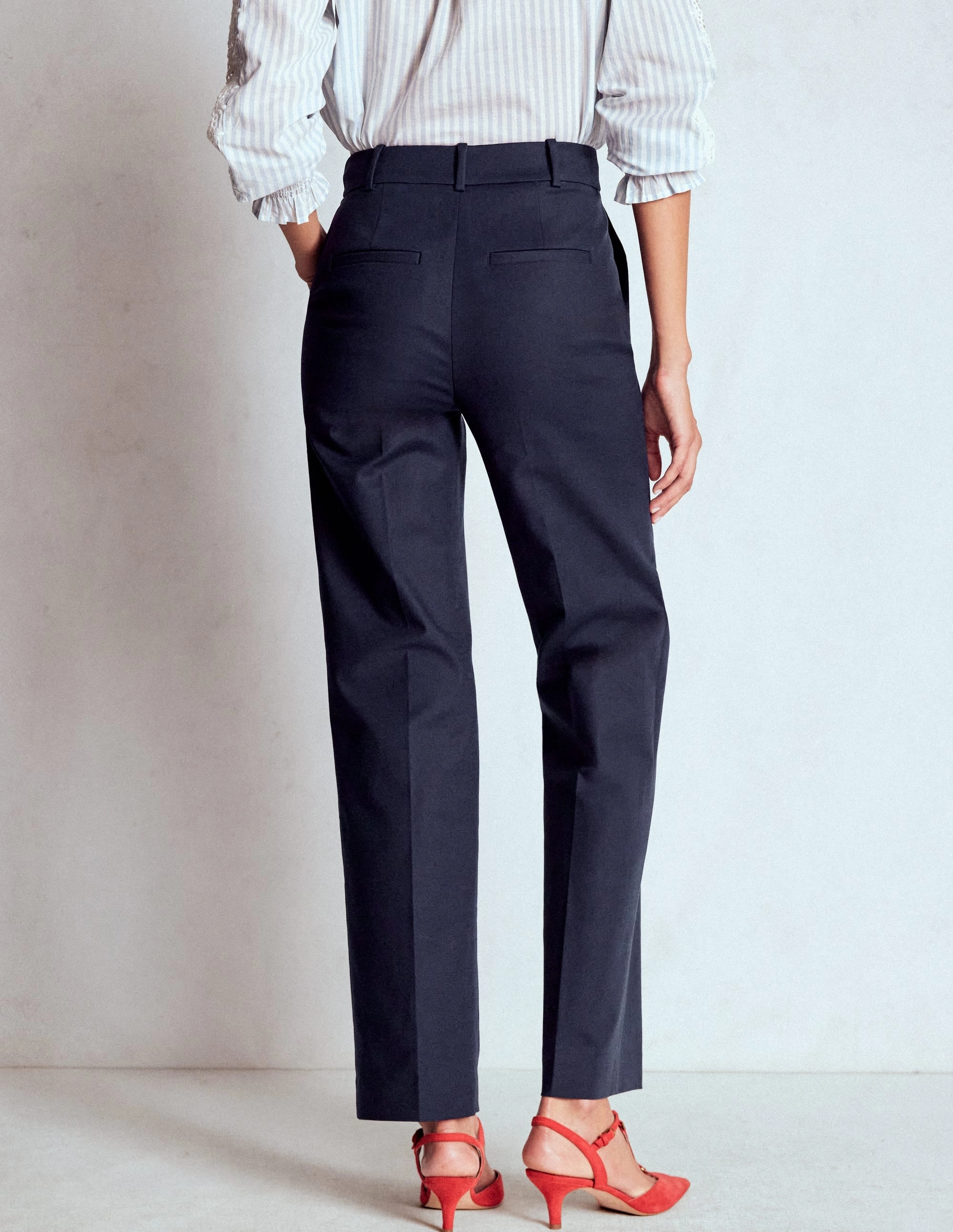Full Length Canonbury Trousers-Navy Air Comfort