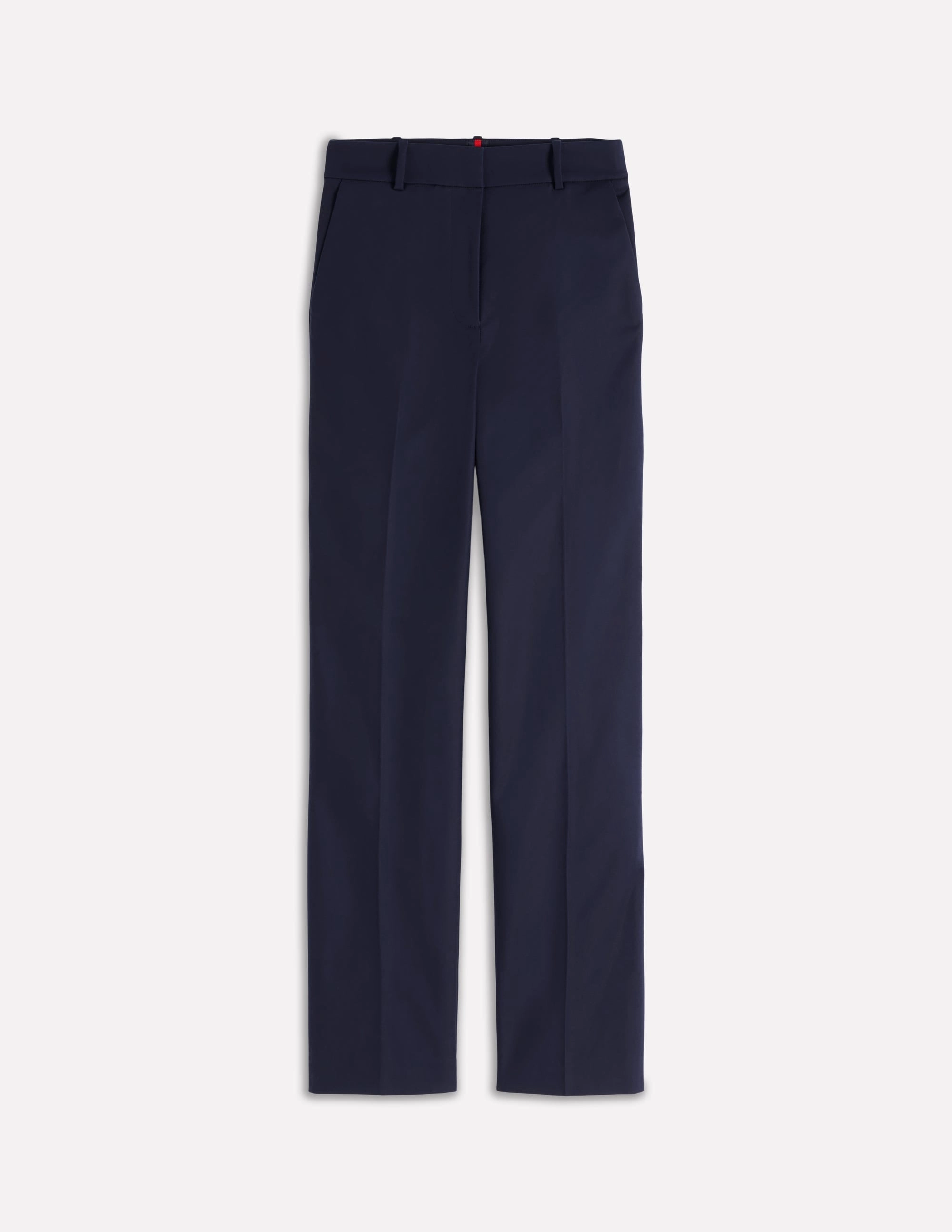 Full Length Canonbury Trousers-Navy Flat Lock Seams EcoFriendlyBlend