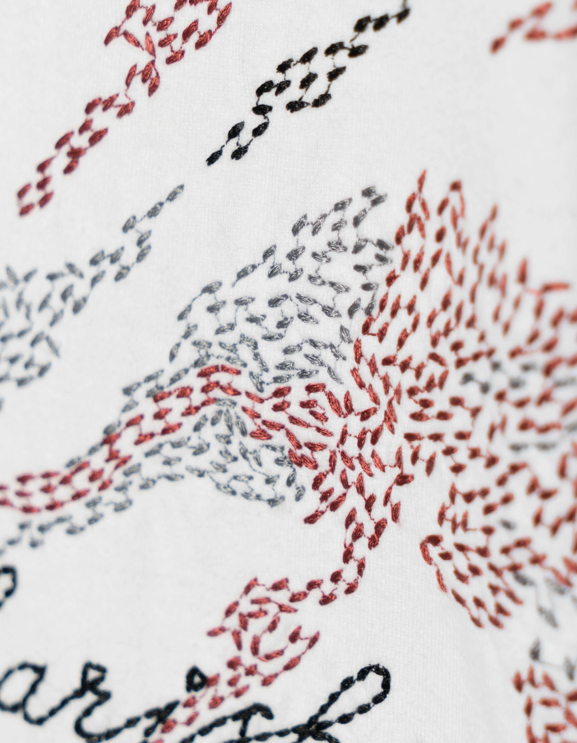 ReinforcedStitching 6217 Sashiko Bonsai S/S T-Shirt White