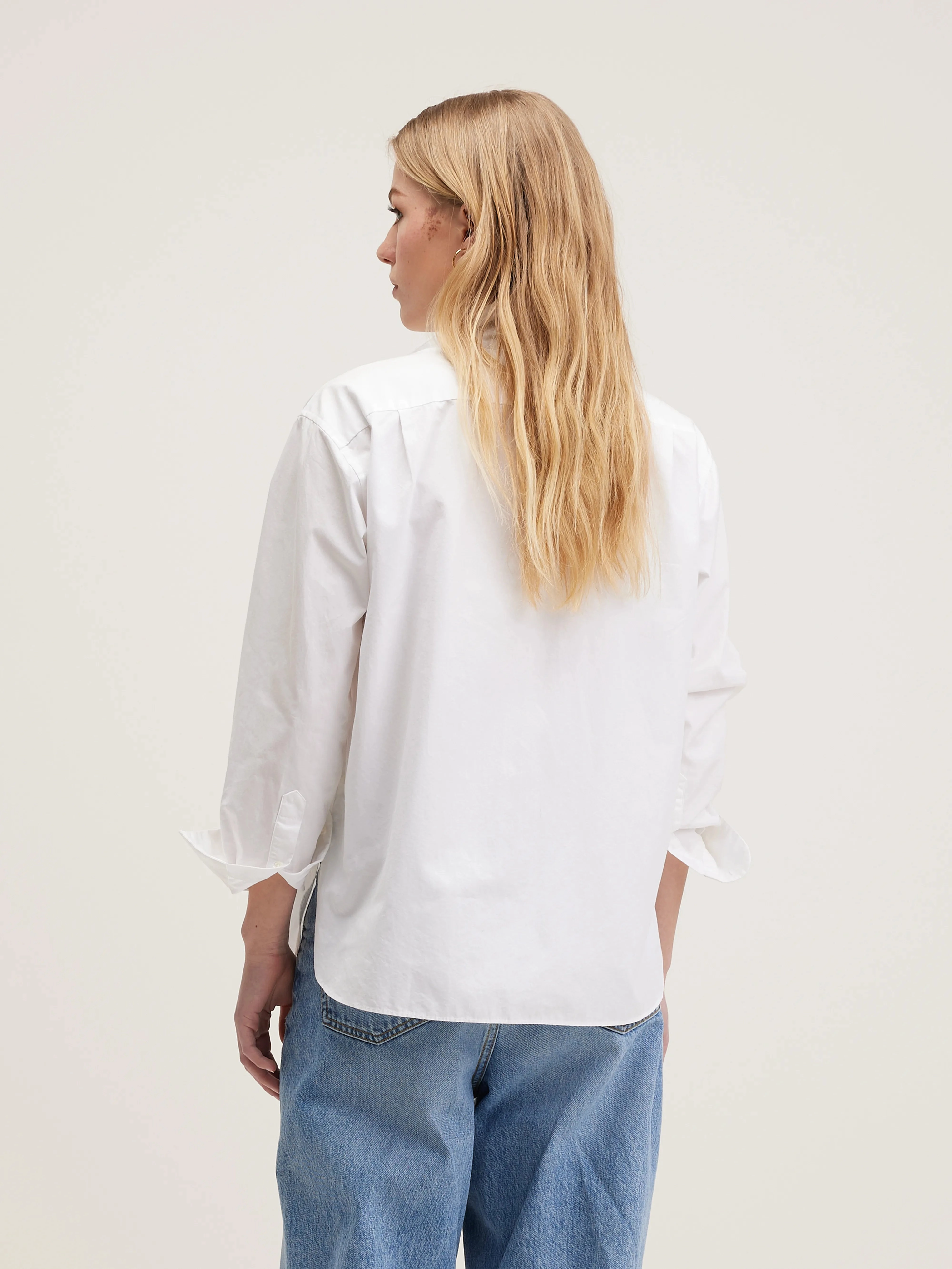 Stylish Appearance Gastoo poplin shirt (242 / W / WHITE)