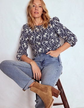 Long Use Girlfriend Jeans-Light Vintage