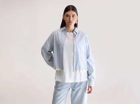 Glow adjustable shirt (252 / W / STRIPE A) Pullover Design Youthful Style