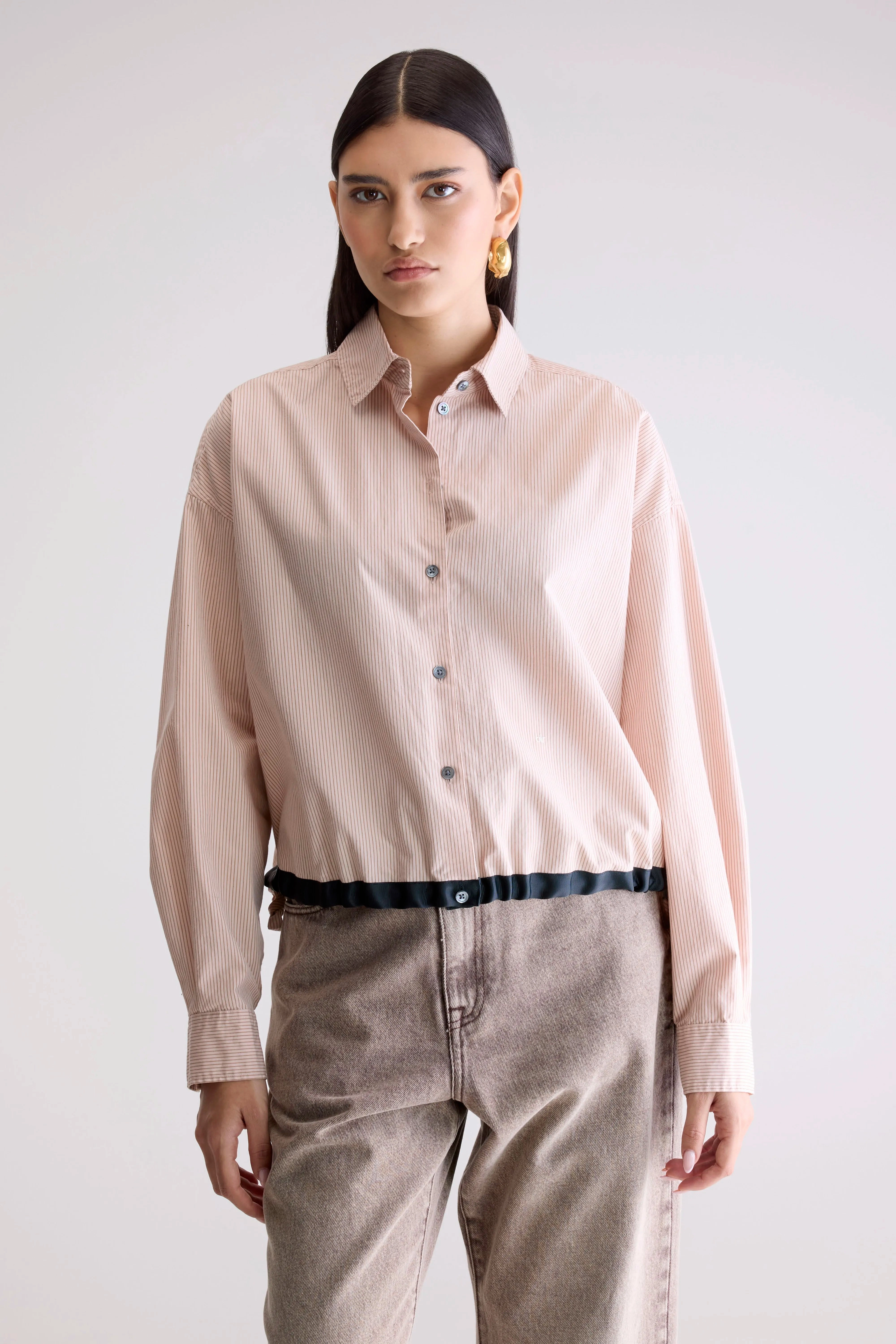 Glow adjustable shirt (252 / W / STRIPE V) Light Comfort Neutral Tones