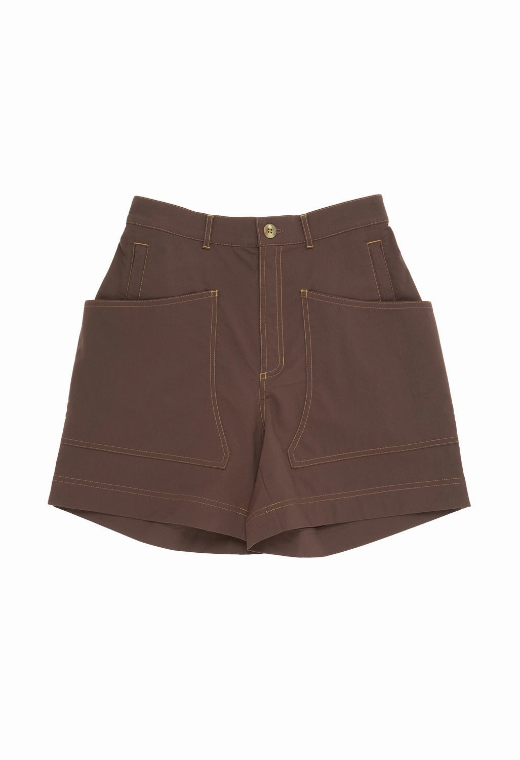Hikerkind Women's 8 Pocket Shorts 01 - Garnet Reinforced Seams