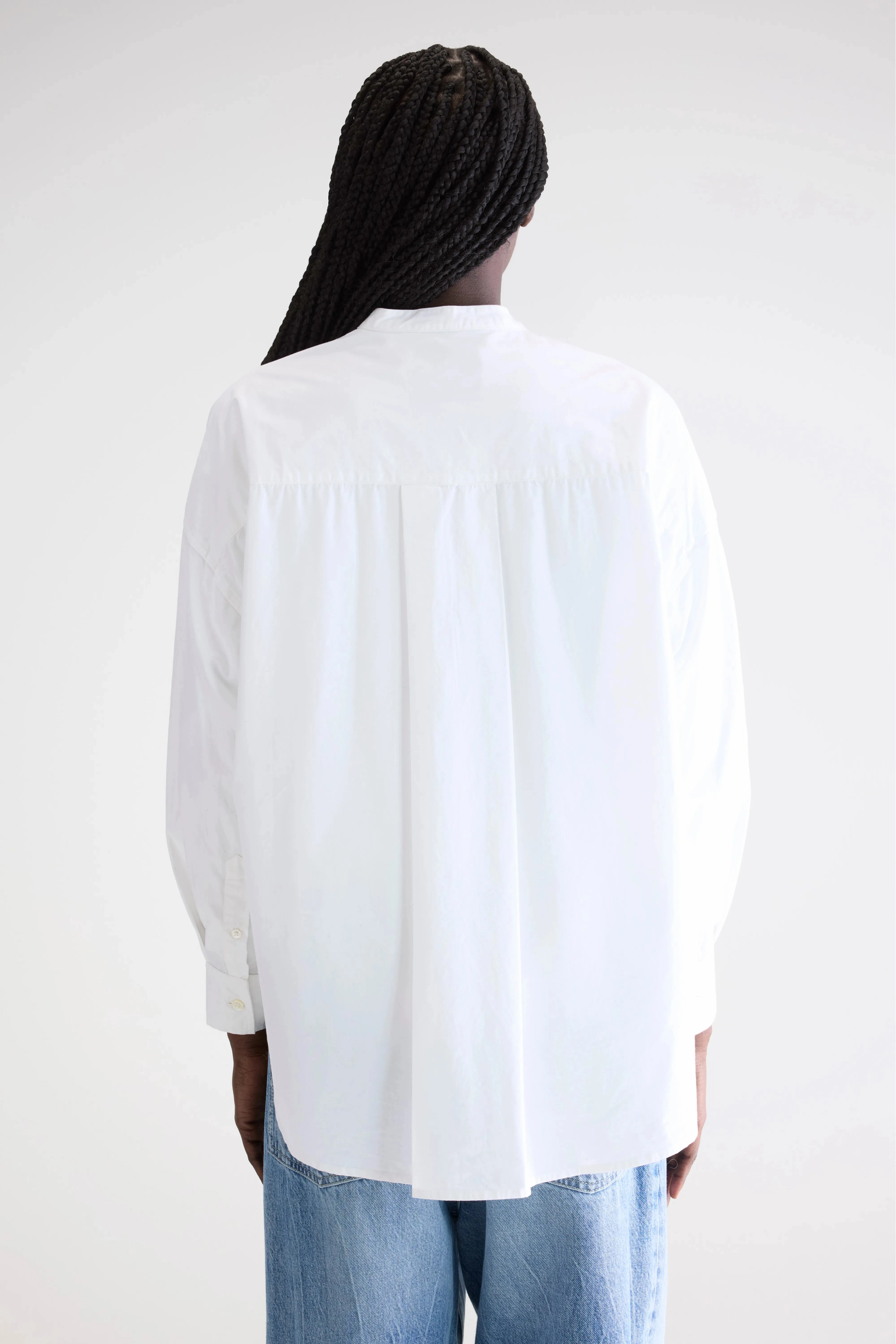 Gorky poplin shirt (252 / W / WHITE) Trendy designs