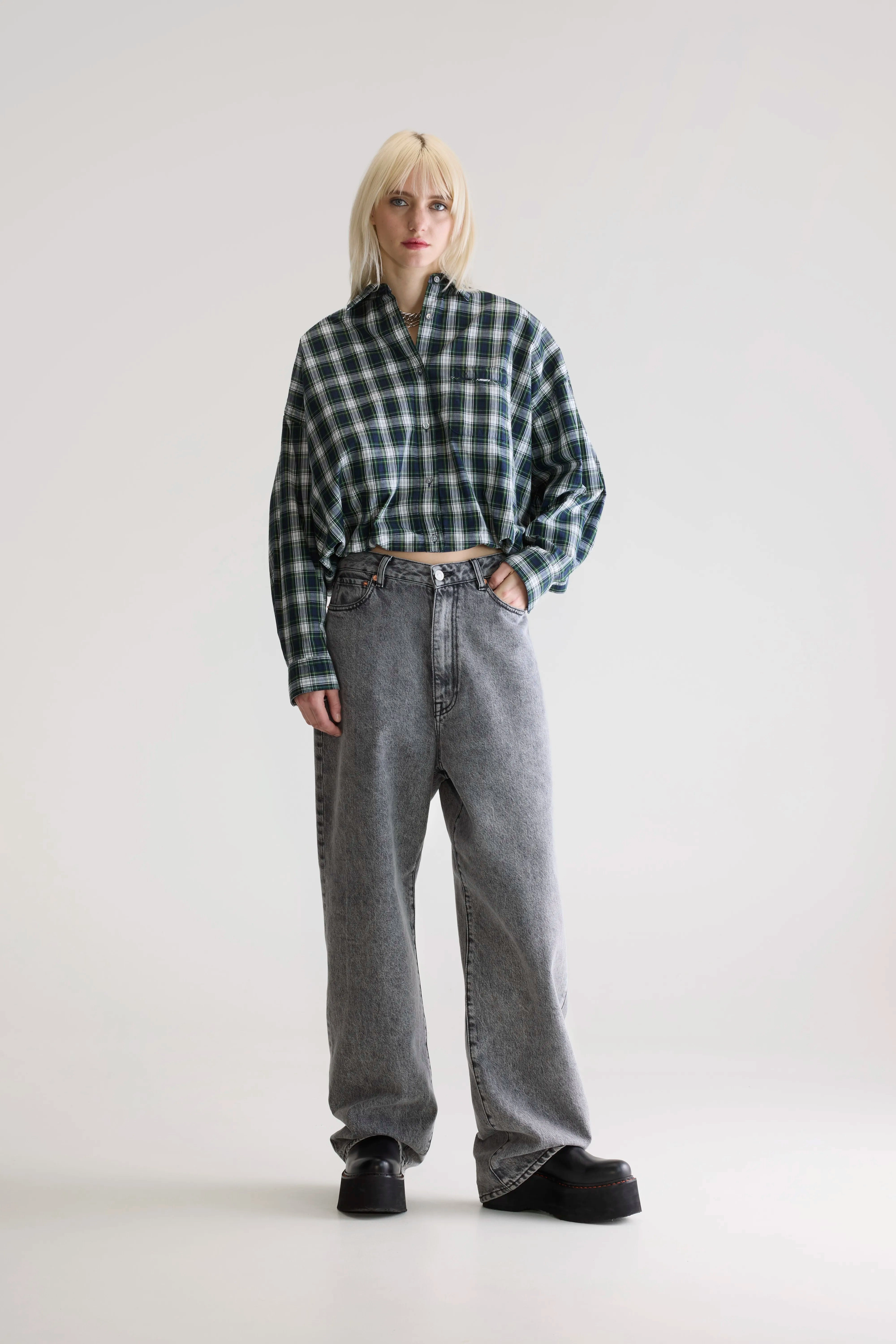 Graham checkered shirt (252 / W / CHECK Q) Business Meeting