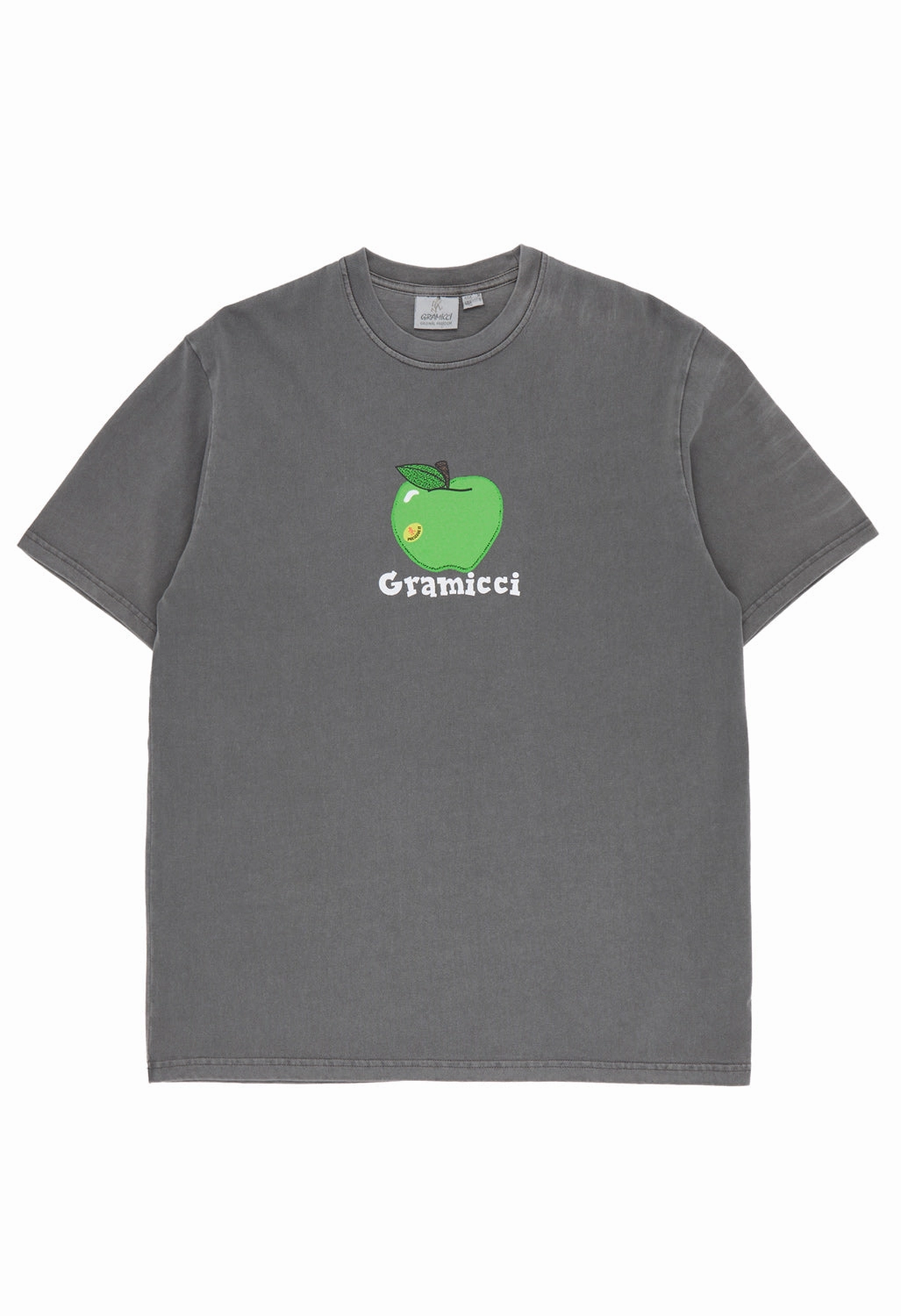 Gramicci Apple Tee - Charcoal Pigment Subtle Details