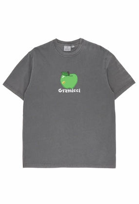 Gramicci Apple Tee - Charcoal Pigment Subtle Details