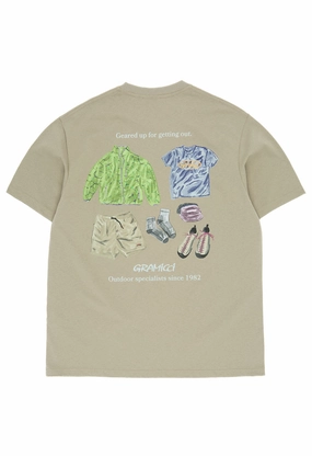 Gramicci Geared Up Tee - Khaki Versatile Layering Piece Fashion-Forward