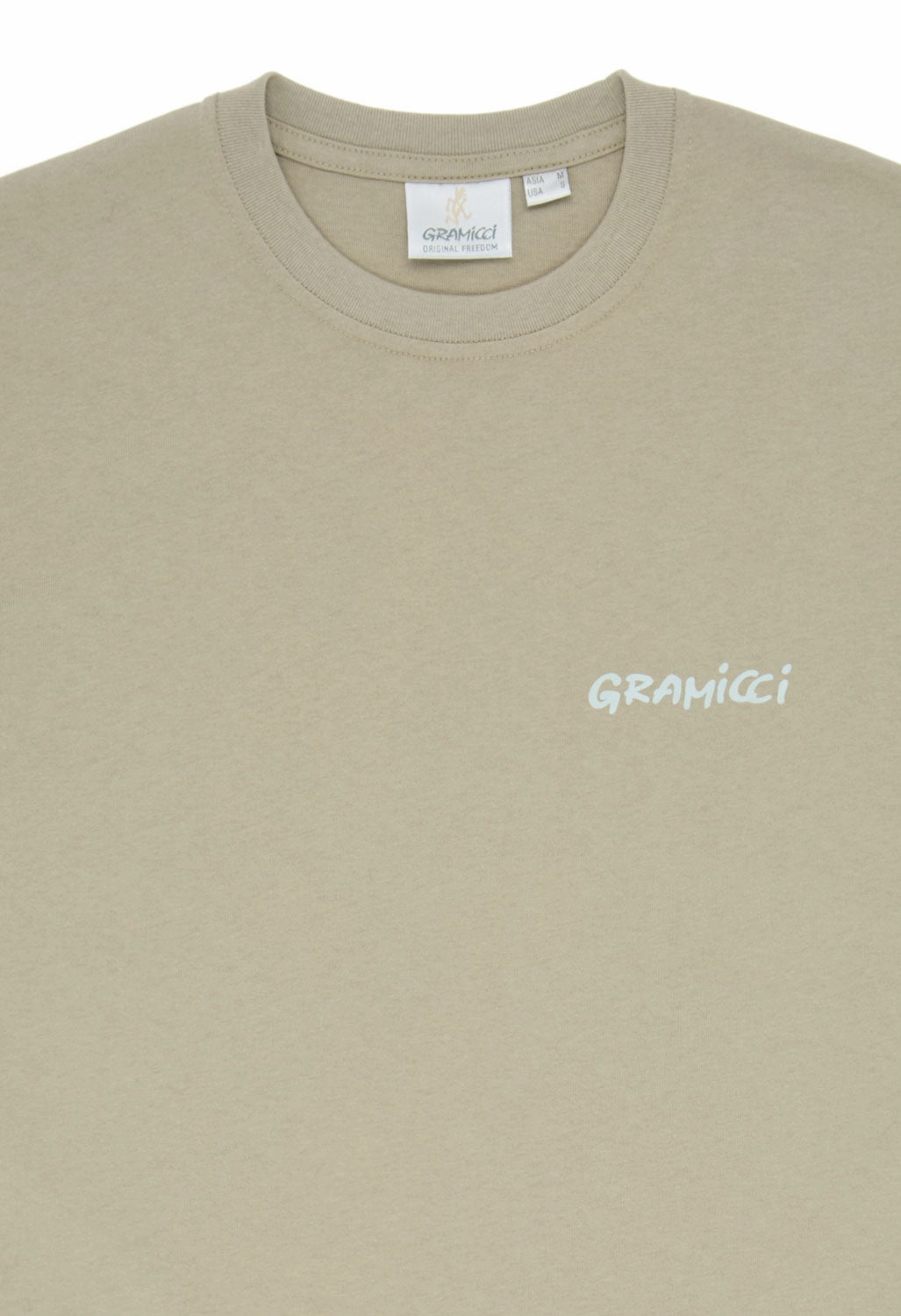 Raw Edge Hem Stone Wash Process Gramicci Geared Up Tee - Khaki