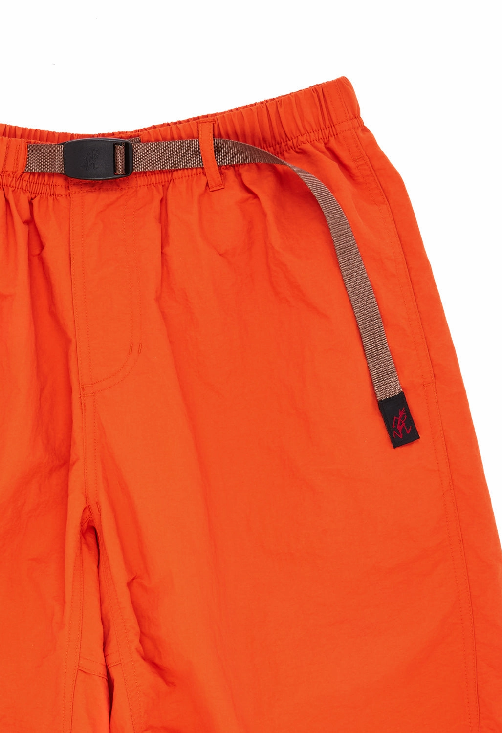 Gramicci Men's Nylon Loose Shorts - Orange Smart Look Non Restrictive Fit