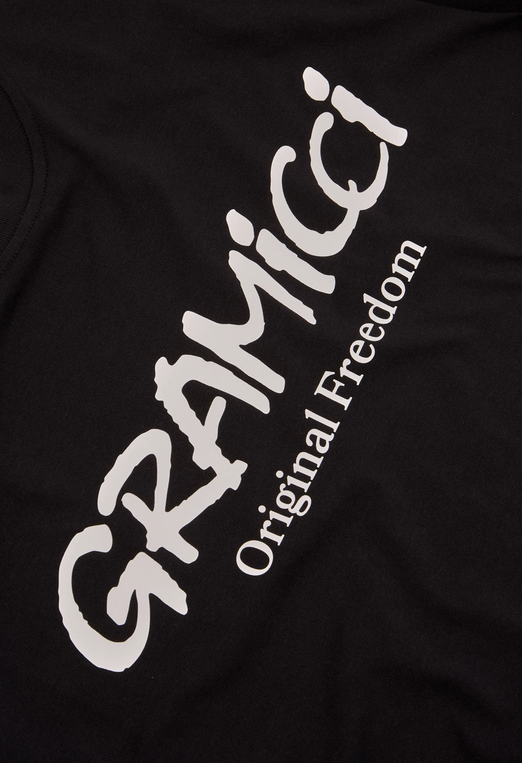 Gramicci Men's Original Freedom Logo T-Shirt - Black Comfort and Breathable Comfy Look