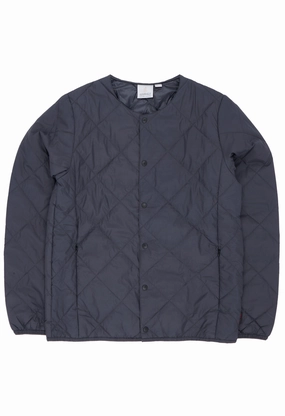Gramicci Men's Thermal Insulation Quilted Jacket - Black Airtight Fasteners