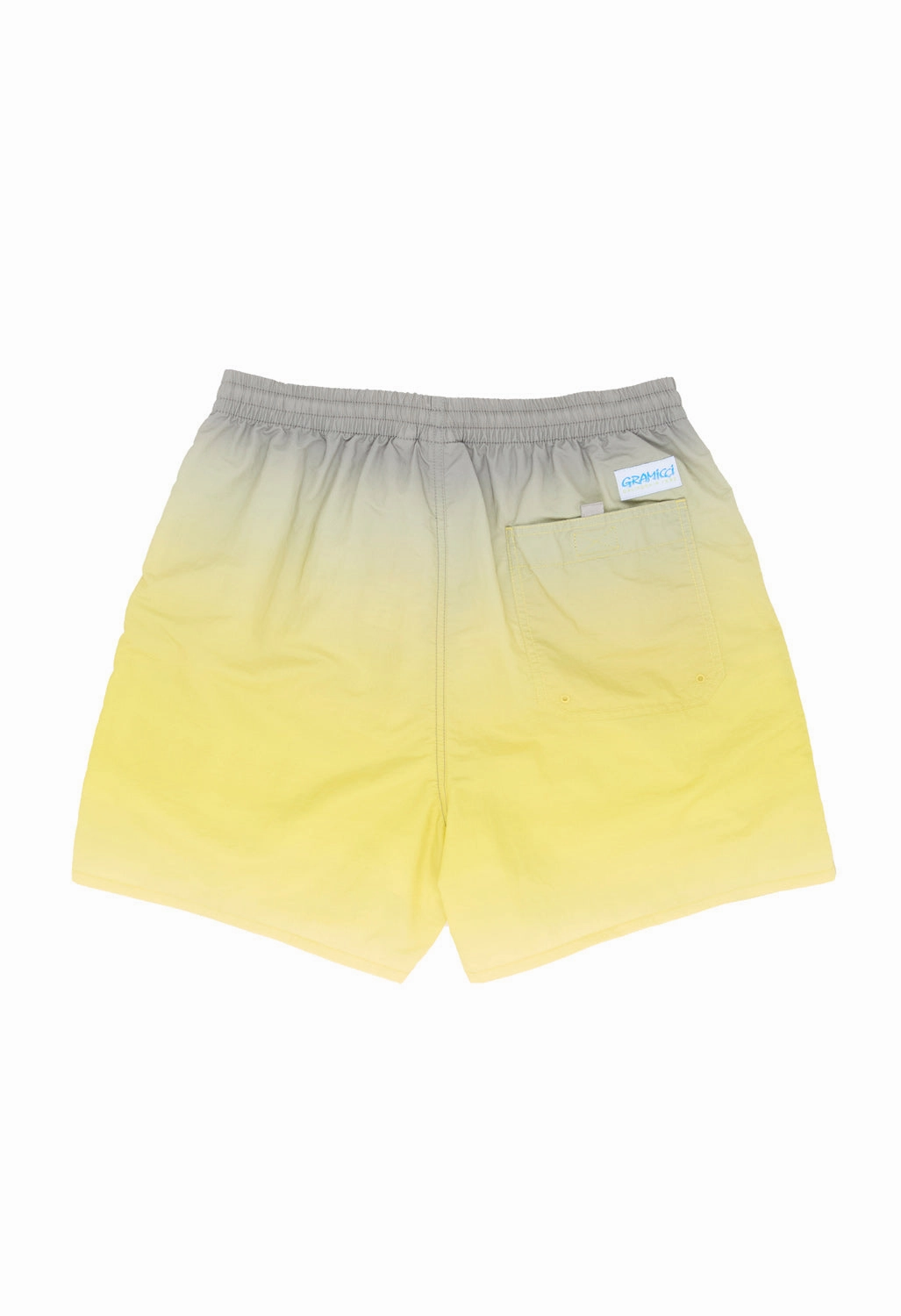 Sport Flex Wear Slim Stretch Gramicci Men's Tide Swim Shorts - Yellow Gradient