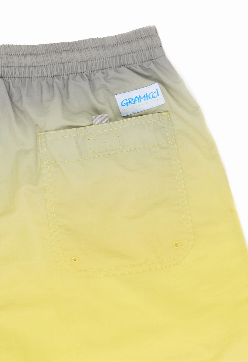 Breathable fabric construction Gramicci Men's Tide Swim Shorts - Yellow Gradient