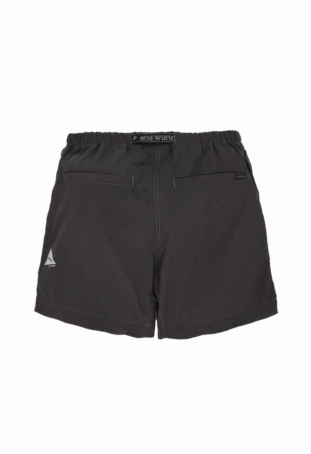 Chill Vibes Chic Comfort Gramicci x And Wander Men's Brushed Nylon Shorts - Charcoal