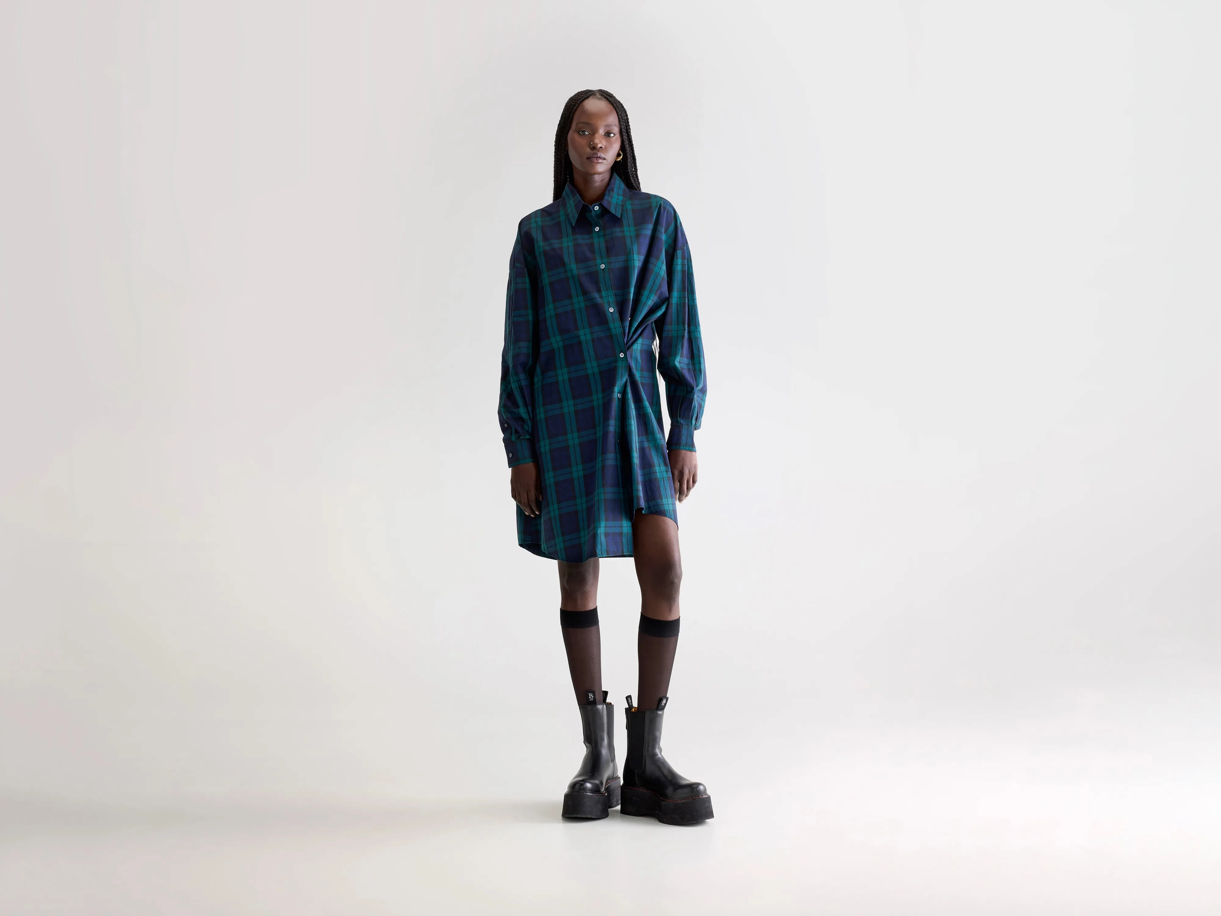 Timeless Comfort Grappa shirt dress (252 / W / CHECK E)