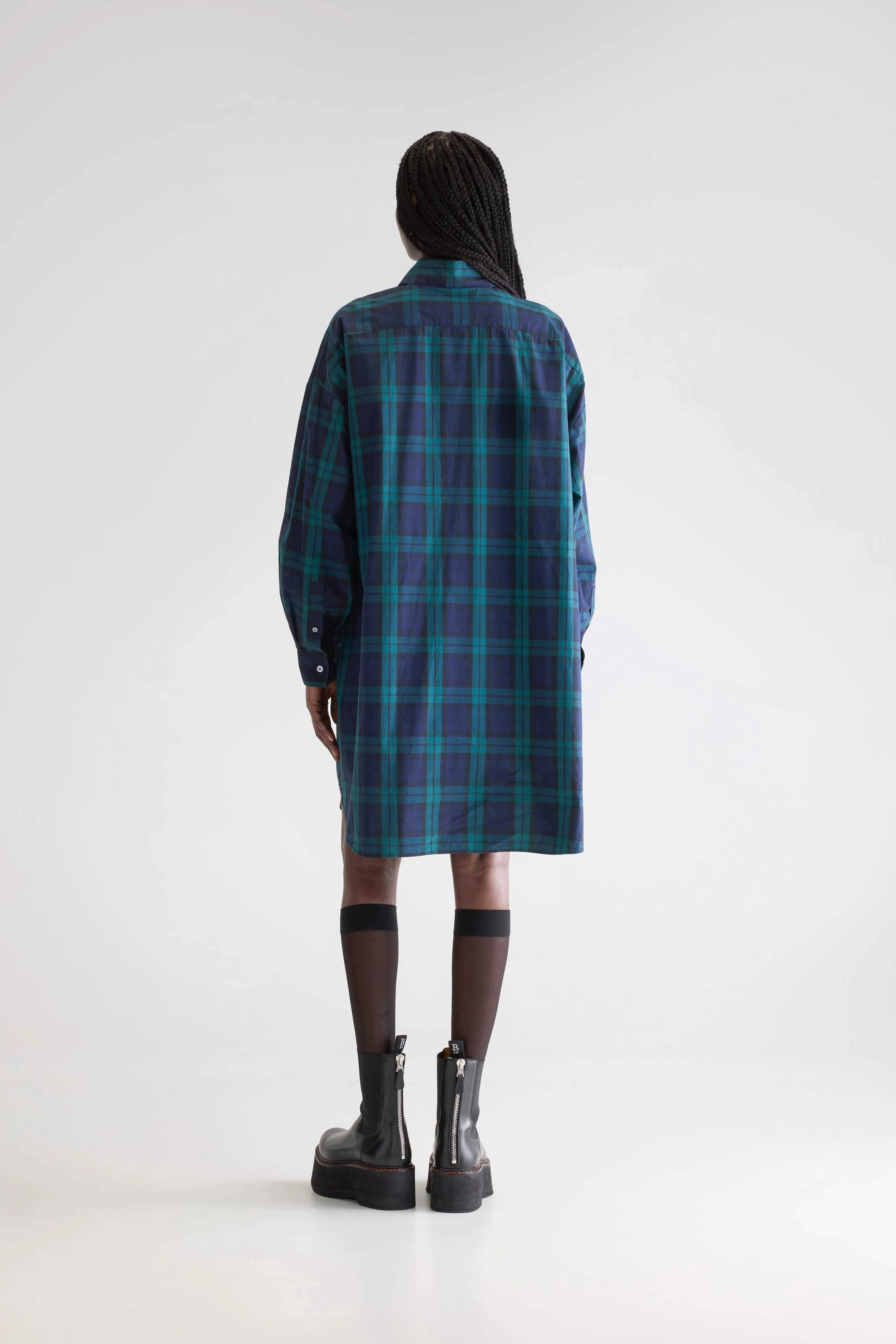 Social Charm Grappa shirt dress (252 / W / CHECK E)