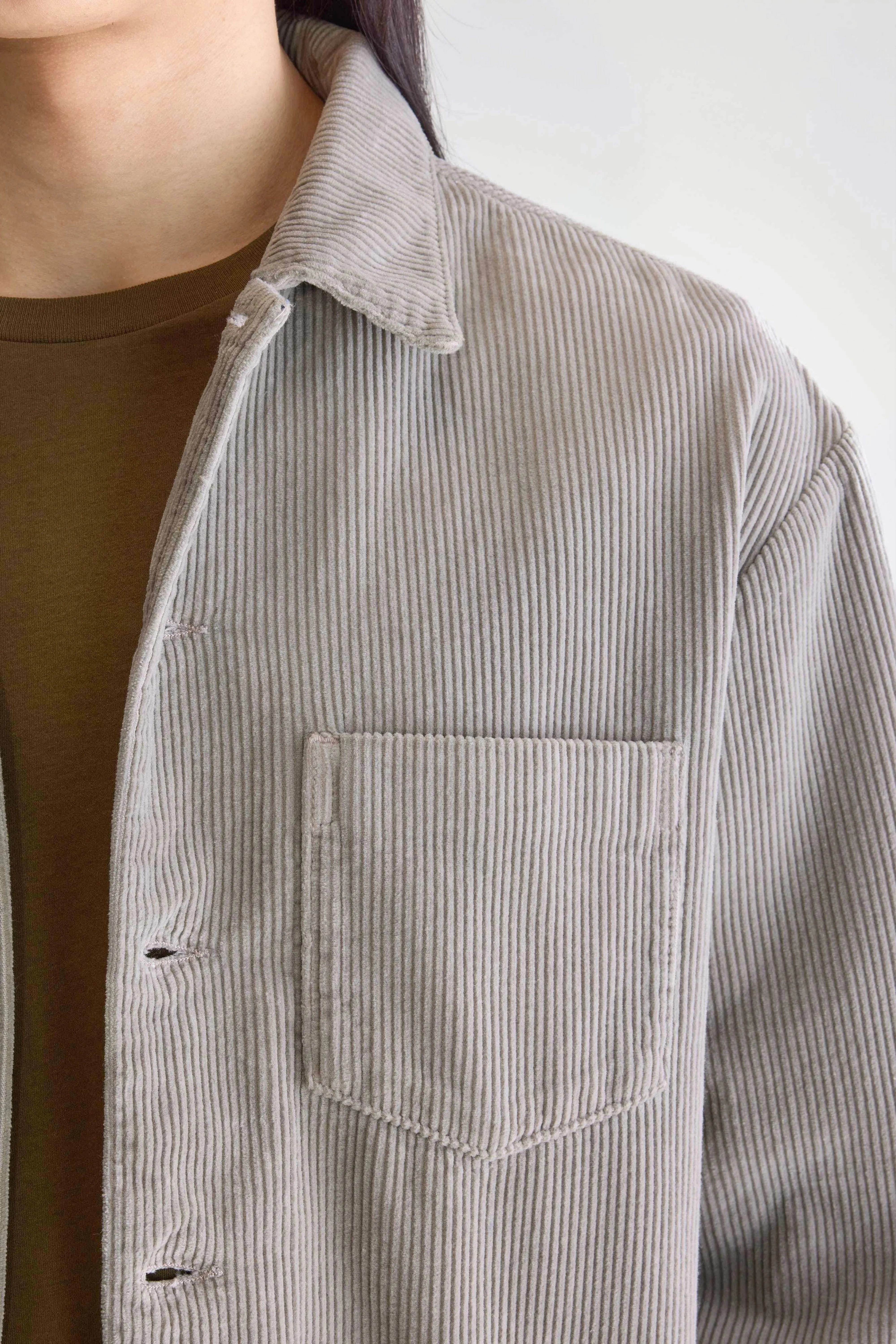 Goney corduroy overshirt (252 / M / ROCK) Heat Tech Fabric