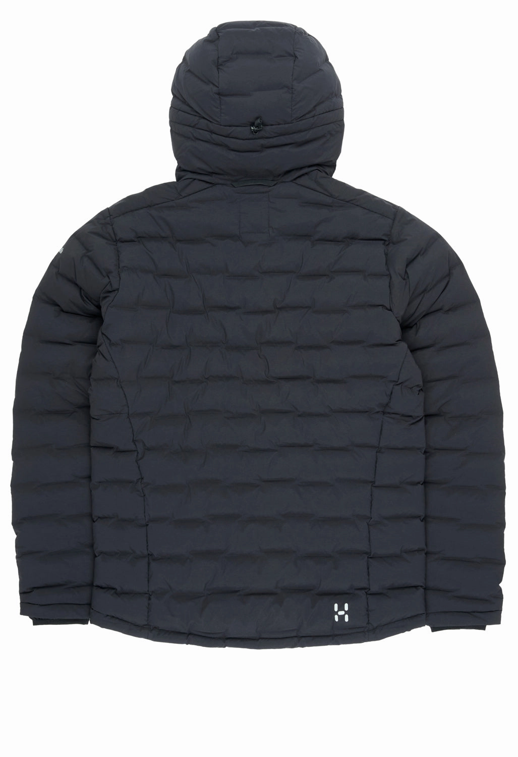 Matte Fabric Stand Collar Haglofs Men's Spitz Down Hooded Jacket - True Black