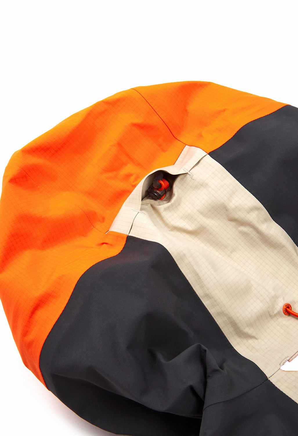Reversible Layer Double Layered Hood Haglofs Men's Spitz GORE-TEX Pro Jacket - Chalk Beige / Magnetite