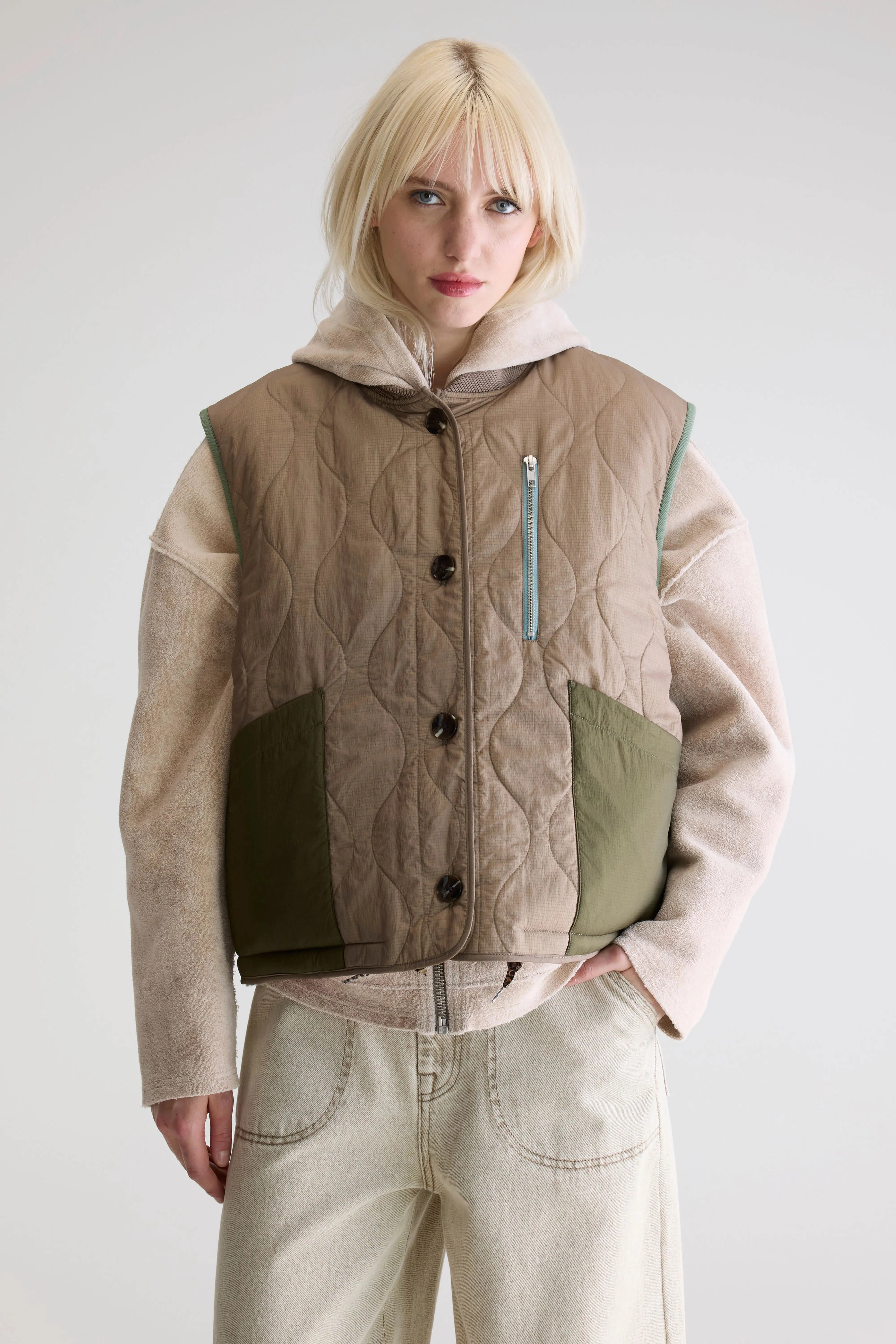 Softshell Construction ReinforcedElbows Hamilton sleeveless jacket (252 / W / PEEL)