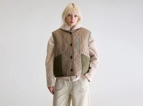Hamilton sleeveless jacket (252 / W / PEEL) Pastel Shade Dual Layer Insulation