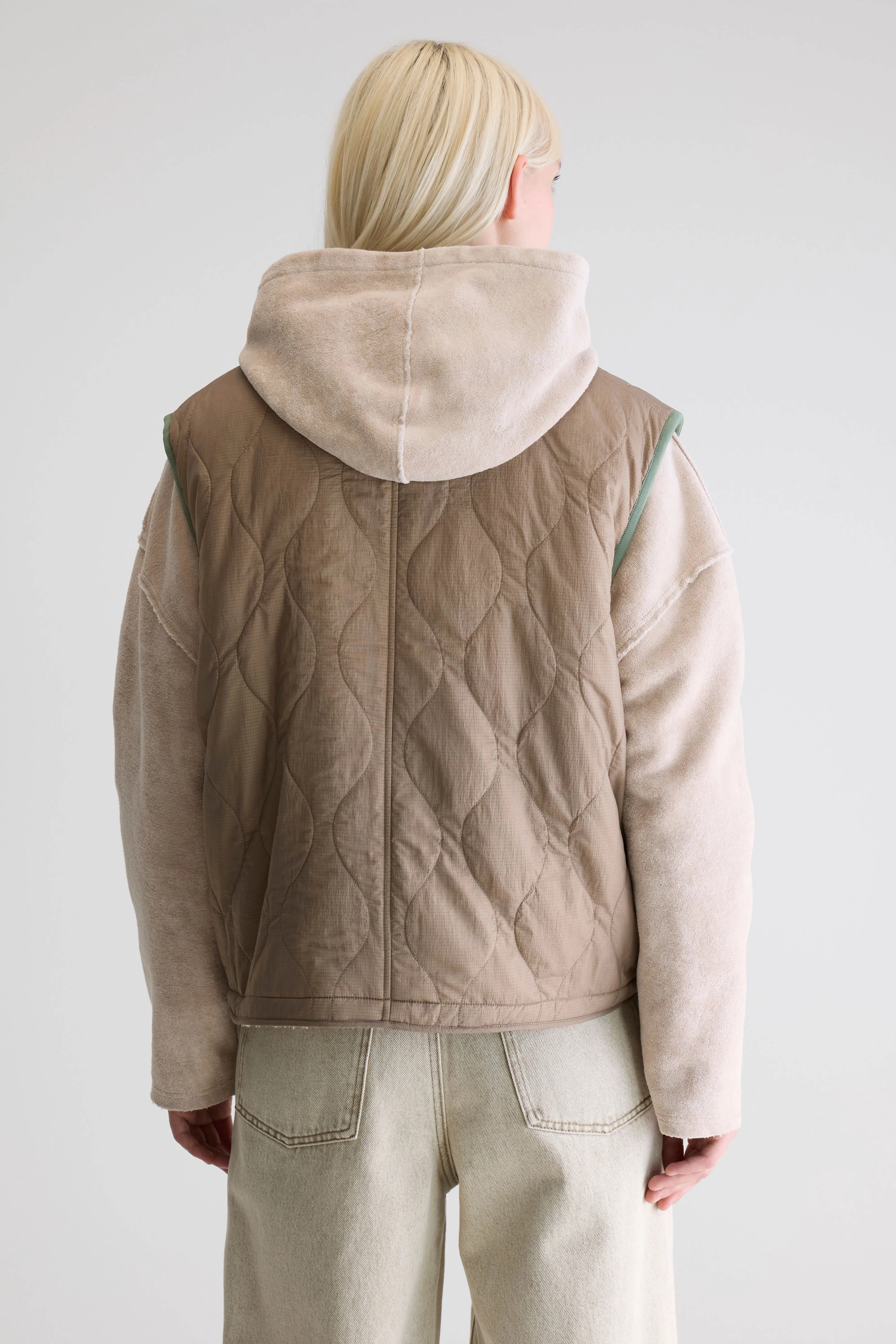 Lined Pockets Hooded styles Hamilton sleeveless jacket (252 / W / PEEL)