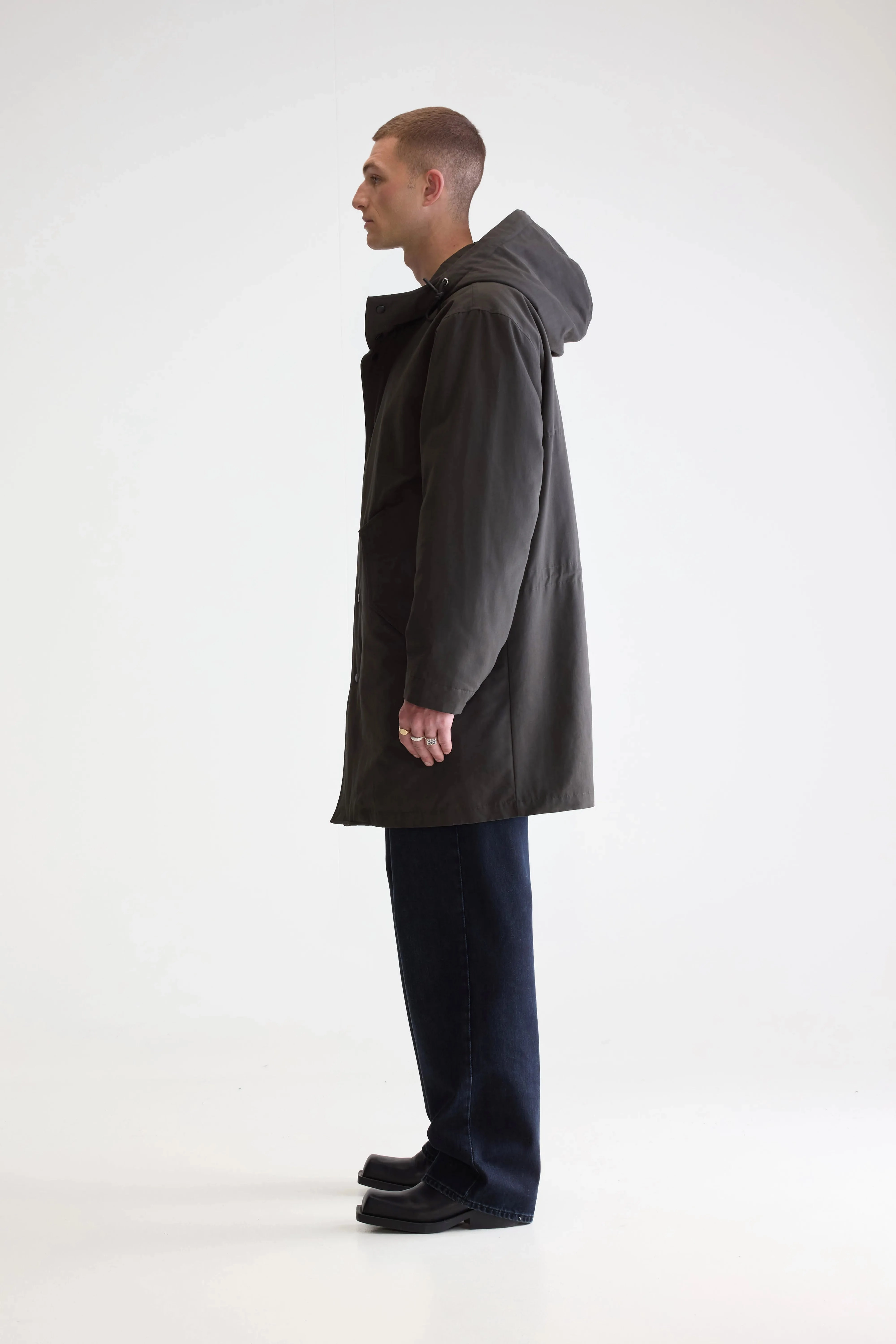 Anti Snag Fabric Hanson hooded parka (252 / M / PIRATE)