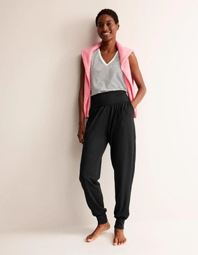 Hareem Jersey Joggers-Black Casual Comfort Wear FrictionResistantEdging