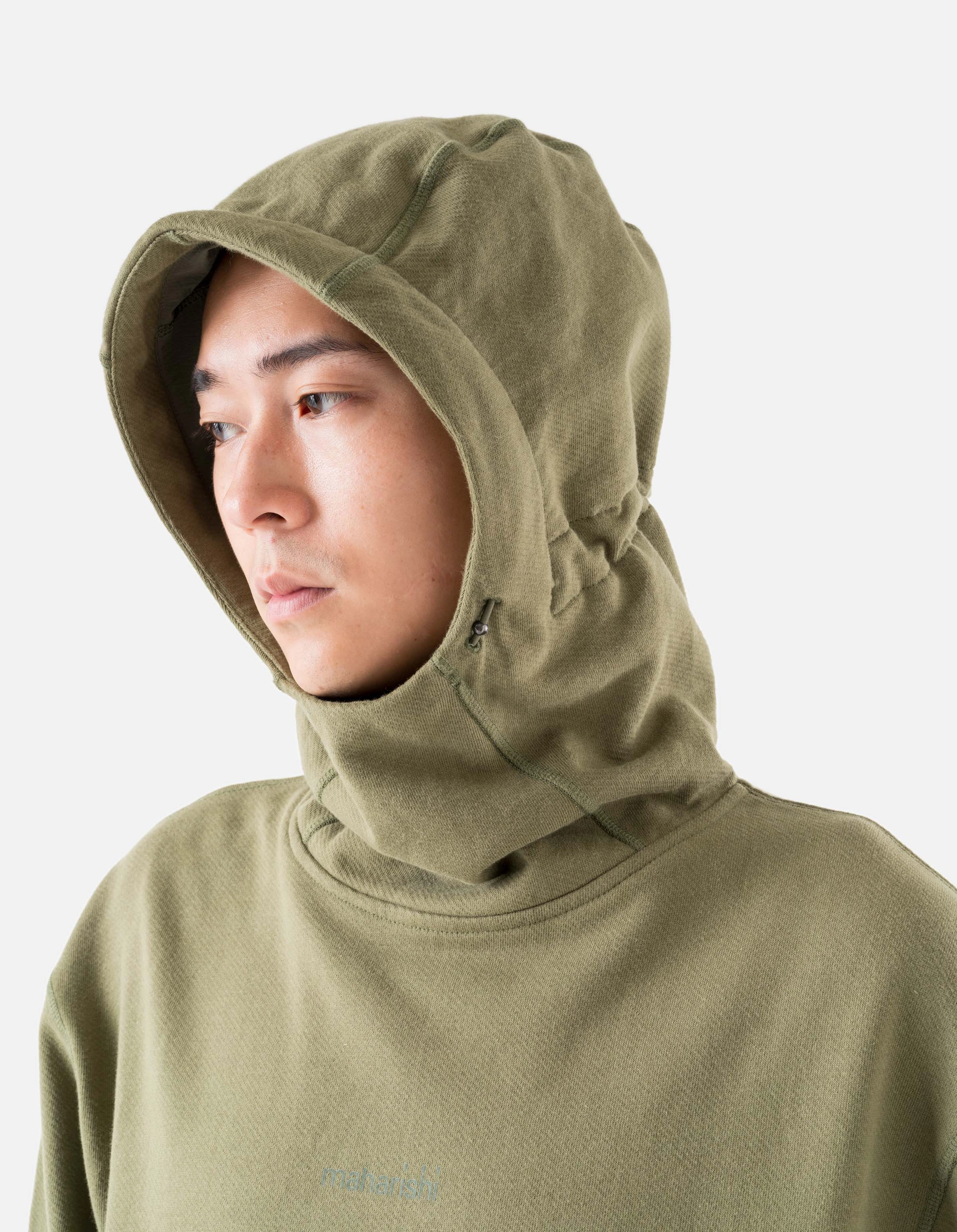 6208 Maha Reflective Hooded Sweat Olive OG-107F product fair trade Modern Active