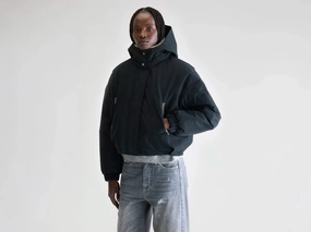 Pocket Details LightPadding Herna cropped jacket (252 / W / BLACK BEAUTY)