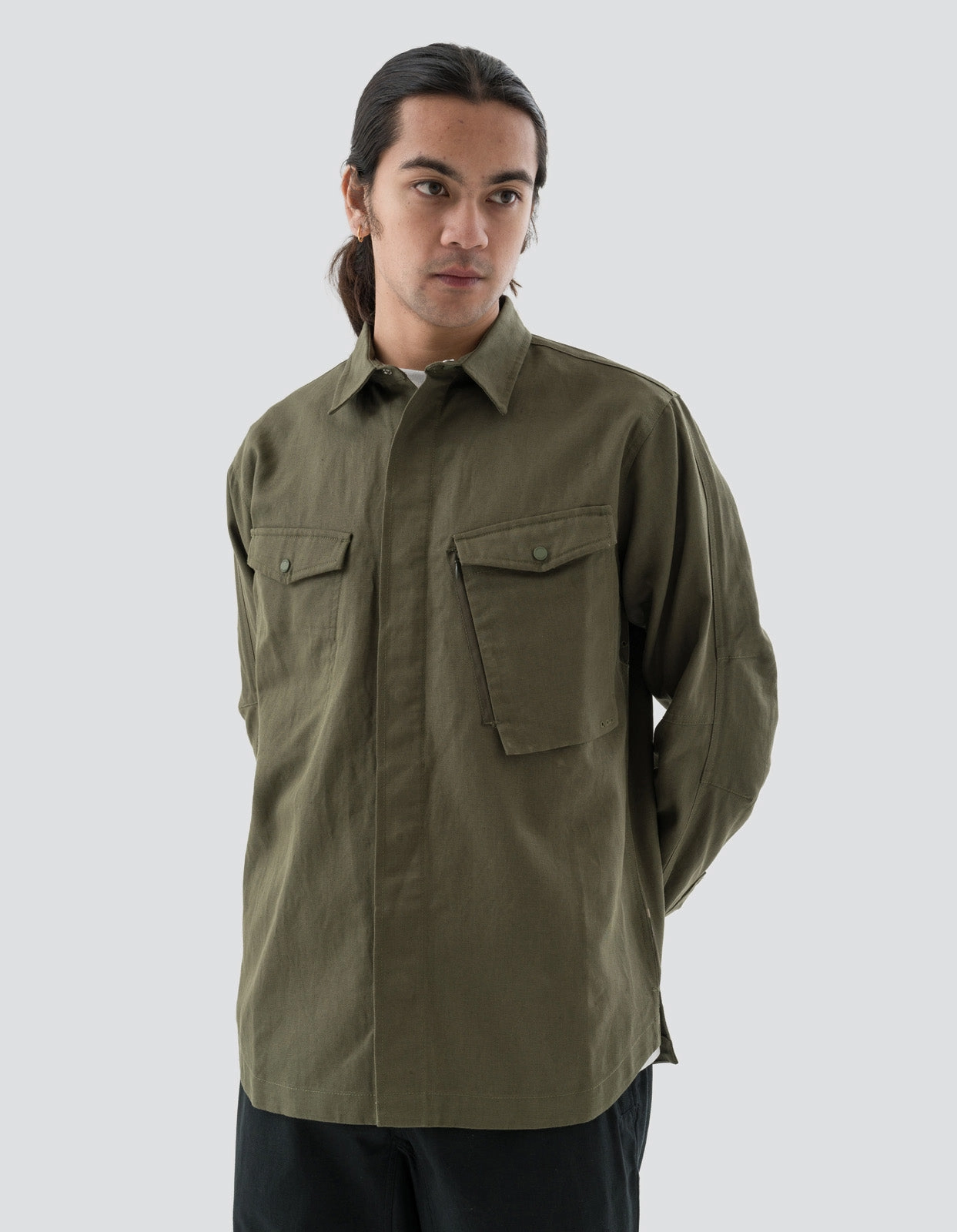 Hiking Gear 7028 MILTYPE Organic Custom Shirt Olive OG-107F