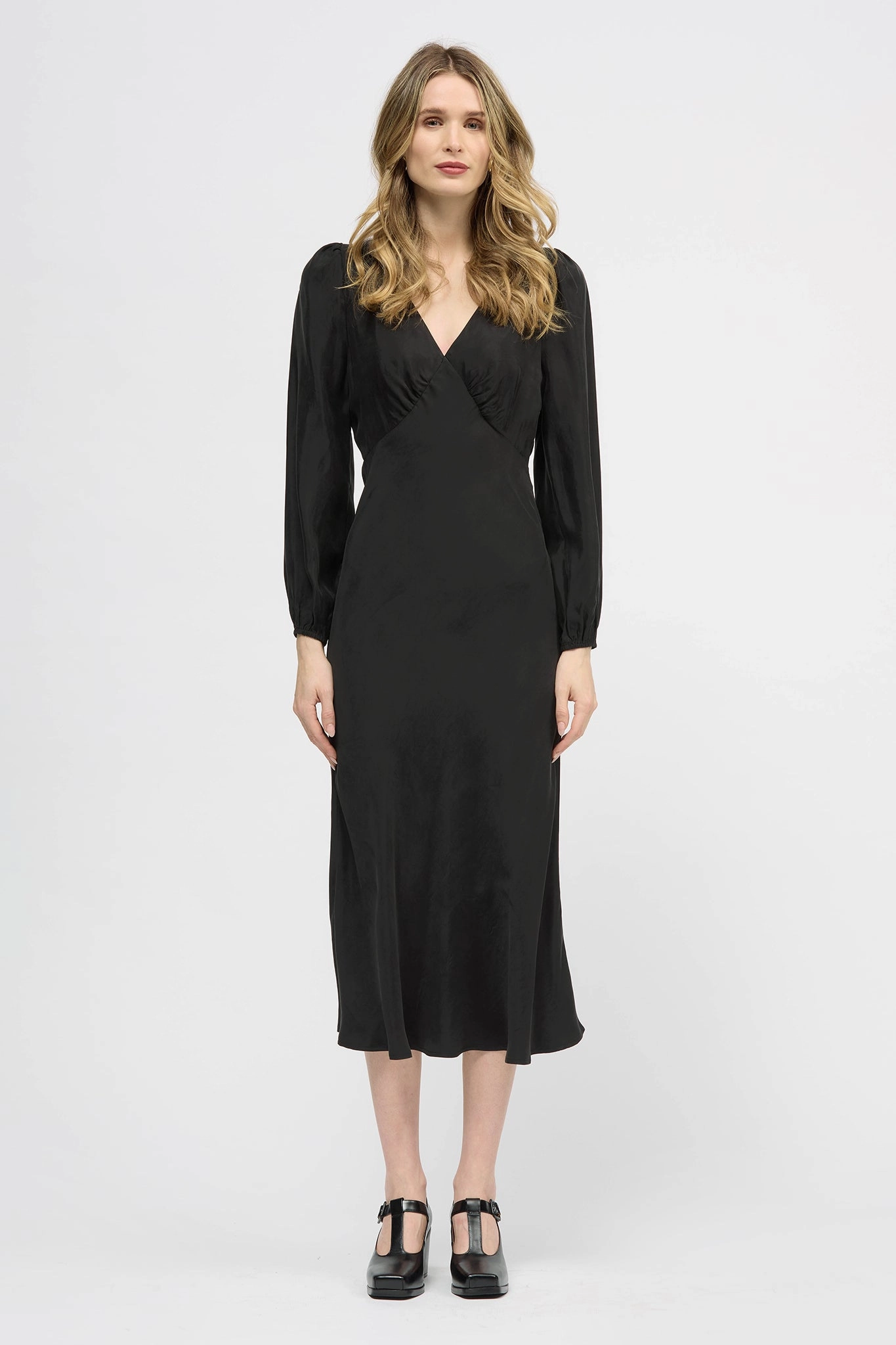 Bungaree Dress Black Leg-Lengthening Office Layer